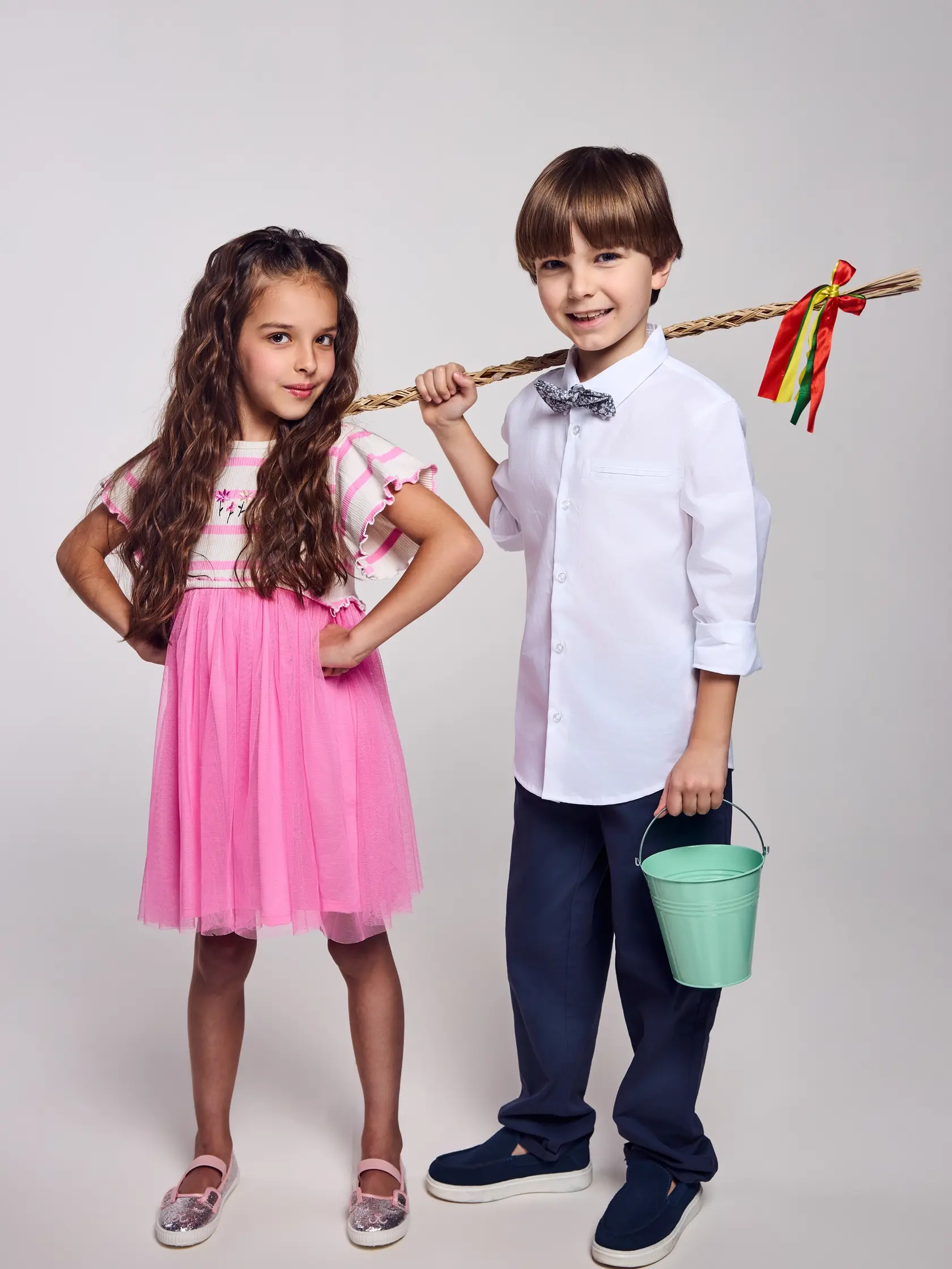 Nikolka Urbánková (8) a Liamko Nemček (8)