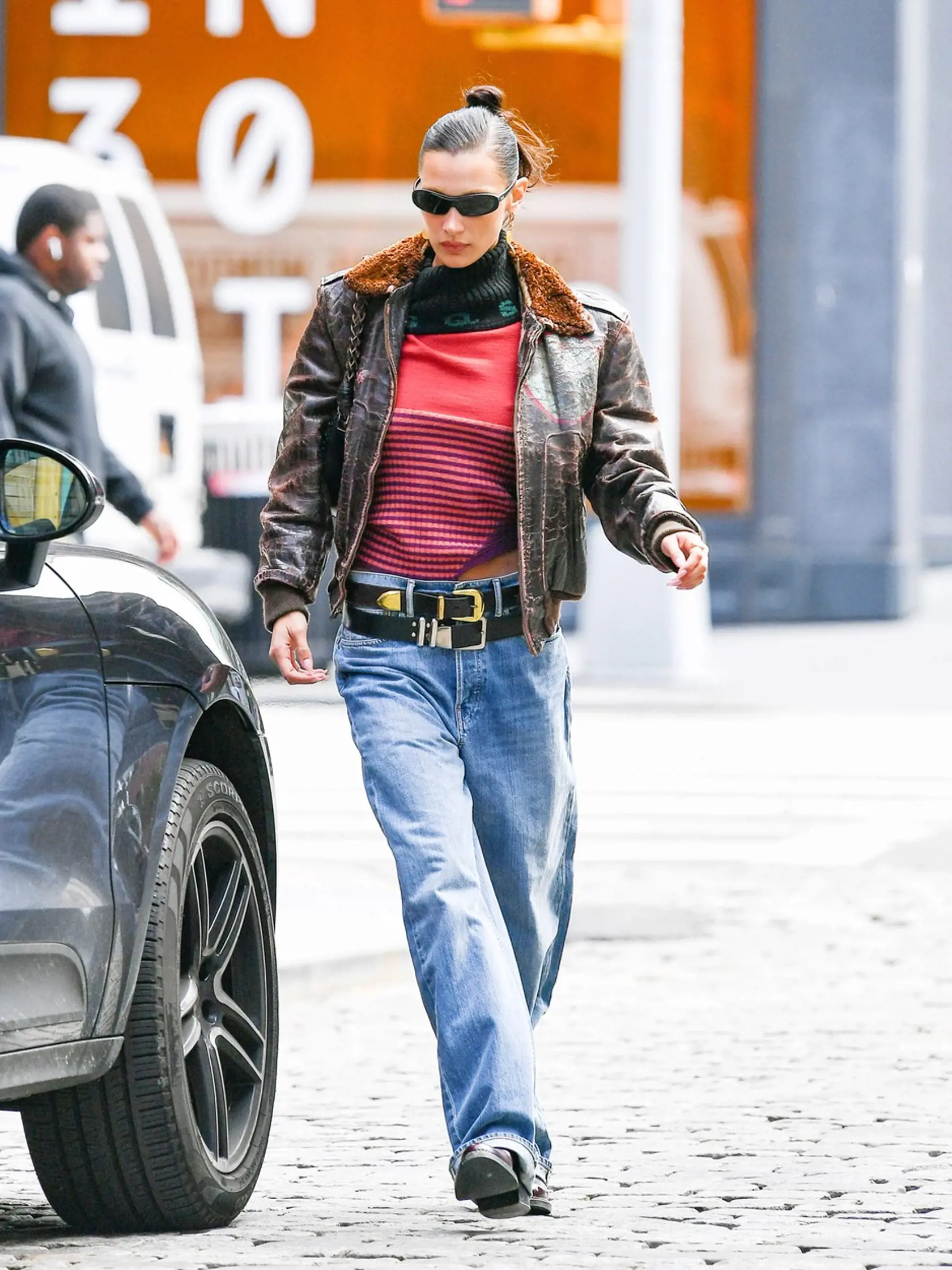 Bella Hadid v zaujímavom outfite