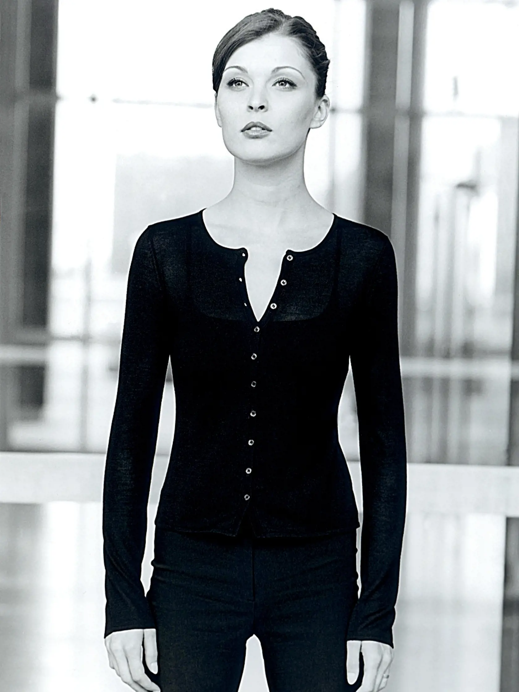 Herečka Elena Podzámska ako modelka
