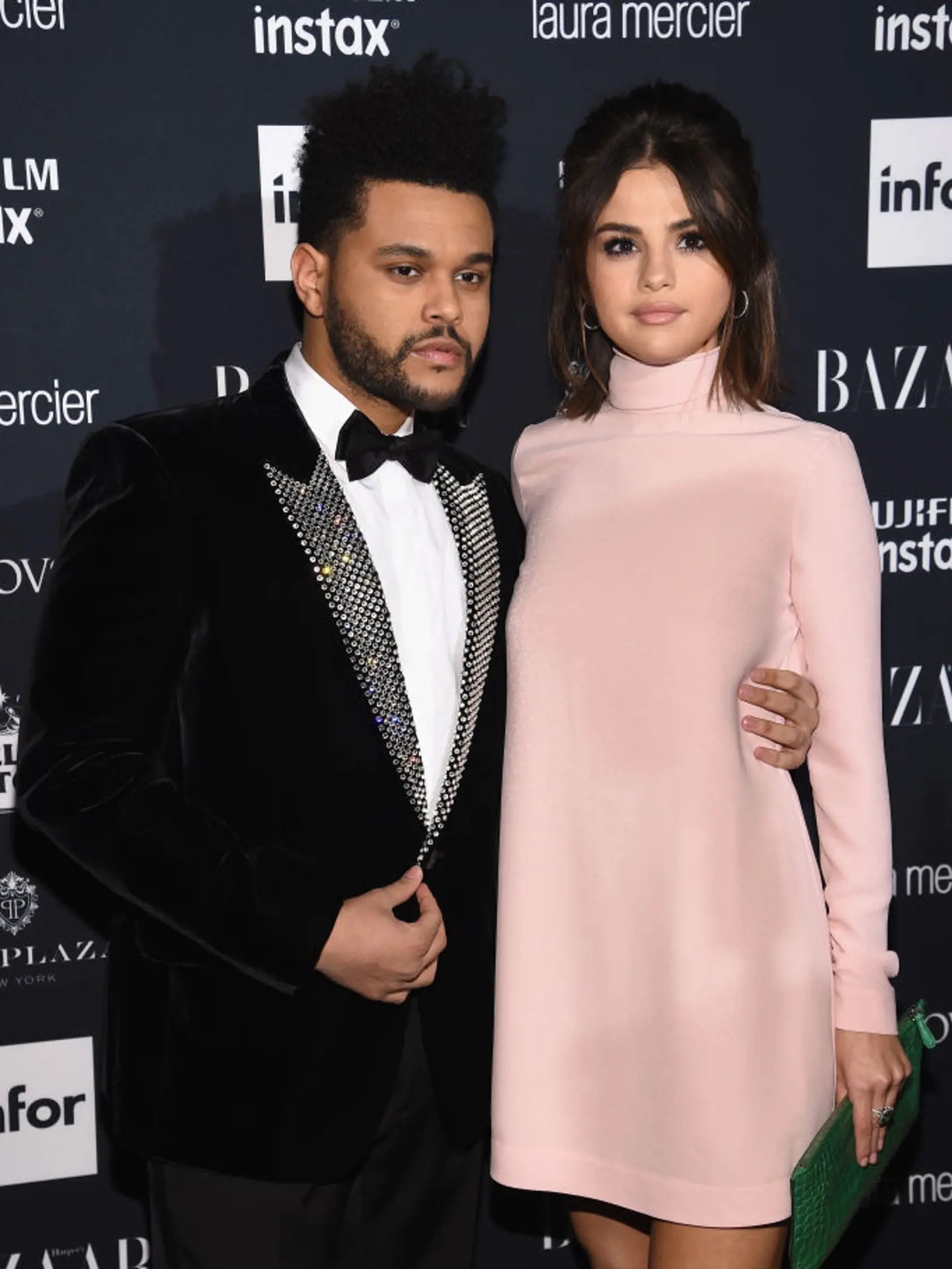 NEW YORK, NY - SEPTEMBER 08:  The Weeknd (L) and Selena Gomez attend Harper's BAZAAR Celebration of "ICONS By Carine Roitfeld" at The Plaza Hotel presented by Infor, Laura Mercier, Stella Artois, FUJIFILM and SWAROVSKI on September 8, 2017 in New York City.  (Photo by Dimitrios Kambouris/Getty Images for Harper's BAZAAR)
