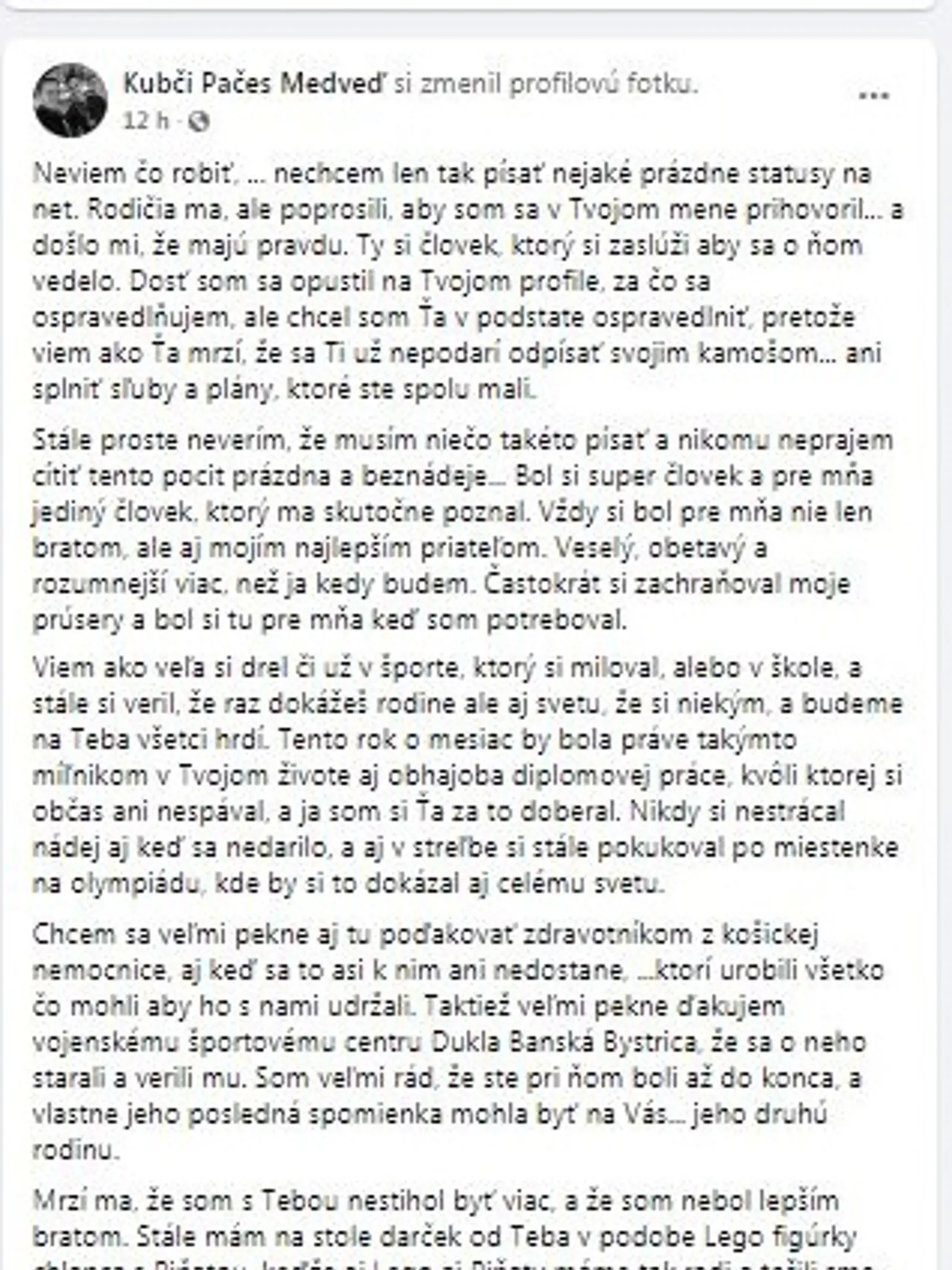 Spomienka brata.