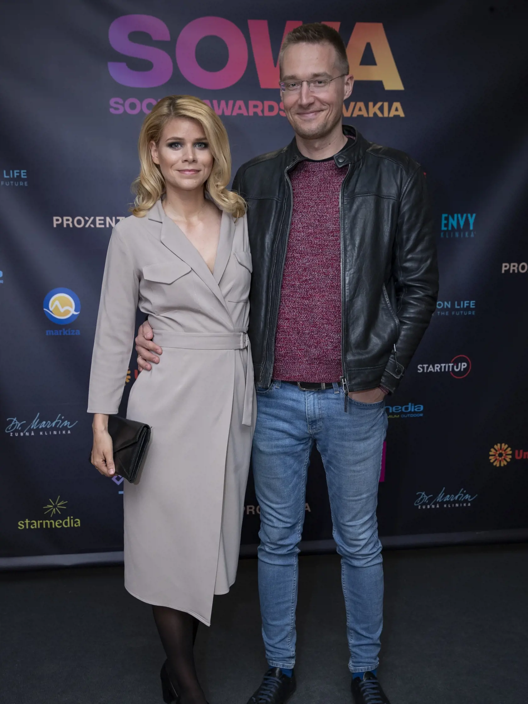 Druhý ročník odovzdávania ocenení Social Media Awards pre najúspešnejších influencerov na Slovensku. Na snímke je Michal Kovačič a Zuzana Kovačič Hanzelová.