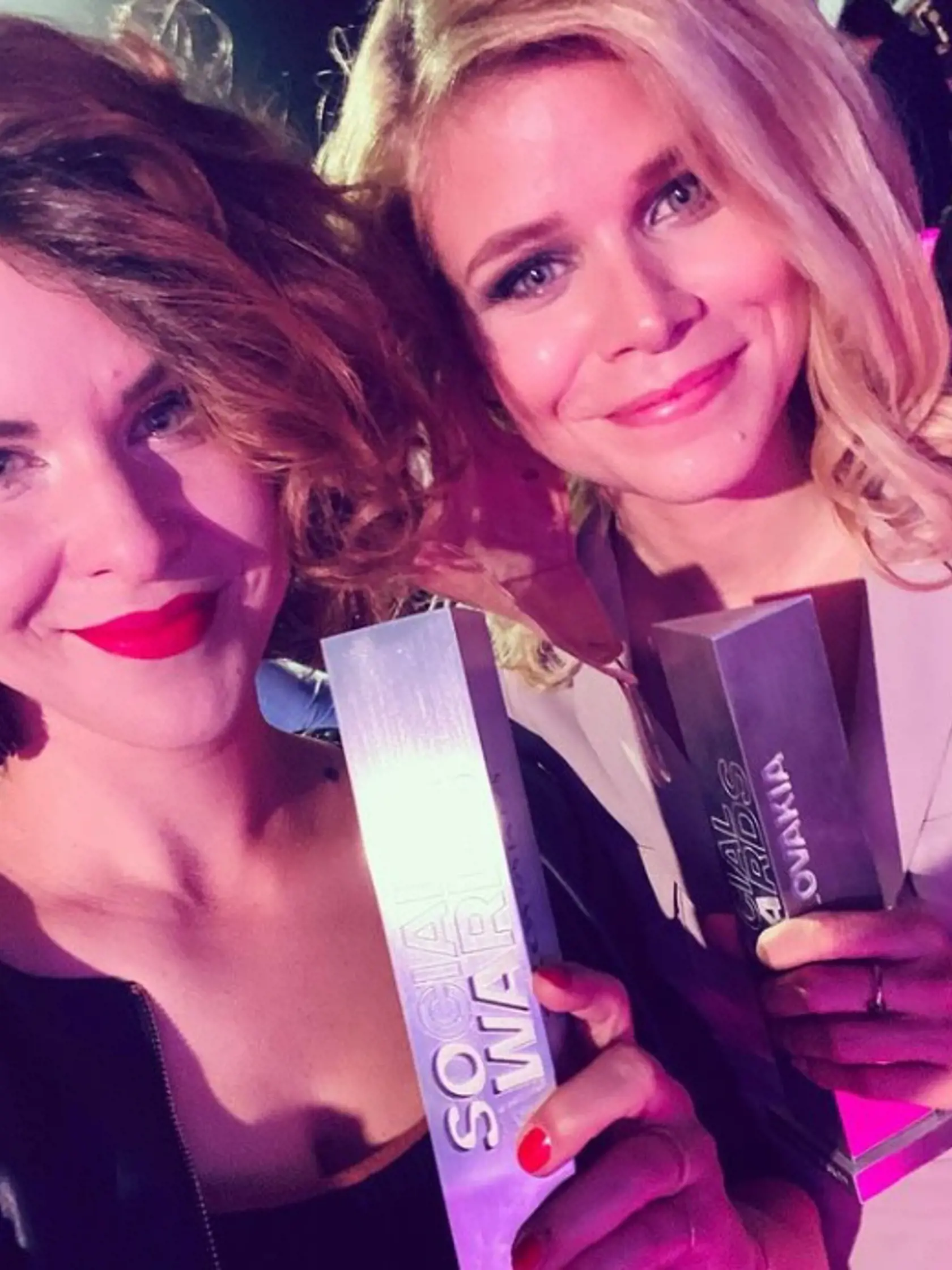 Herečka Kristína Tormová a novinárka Zuzana Kovačič Hanzelová.