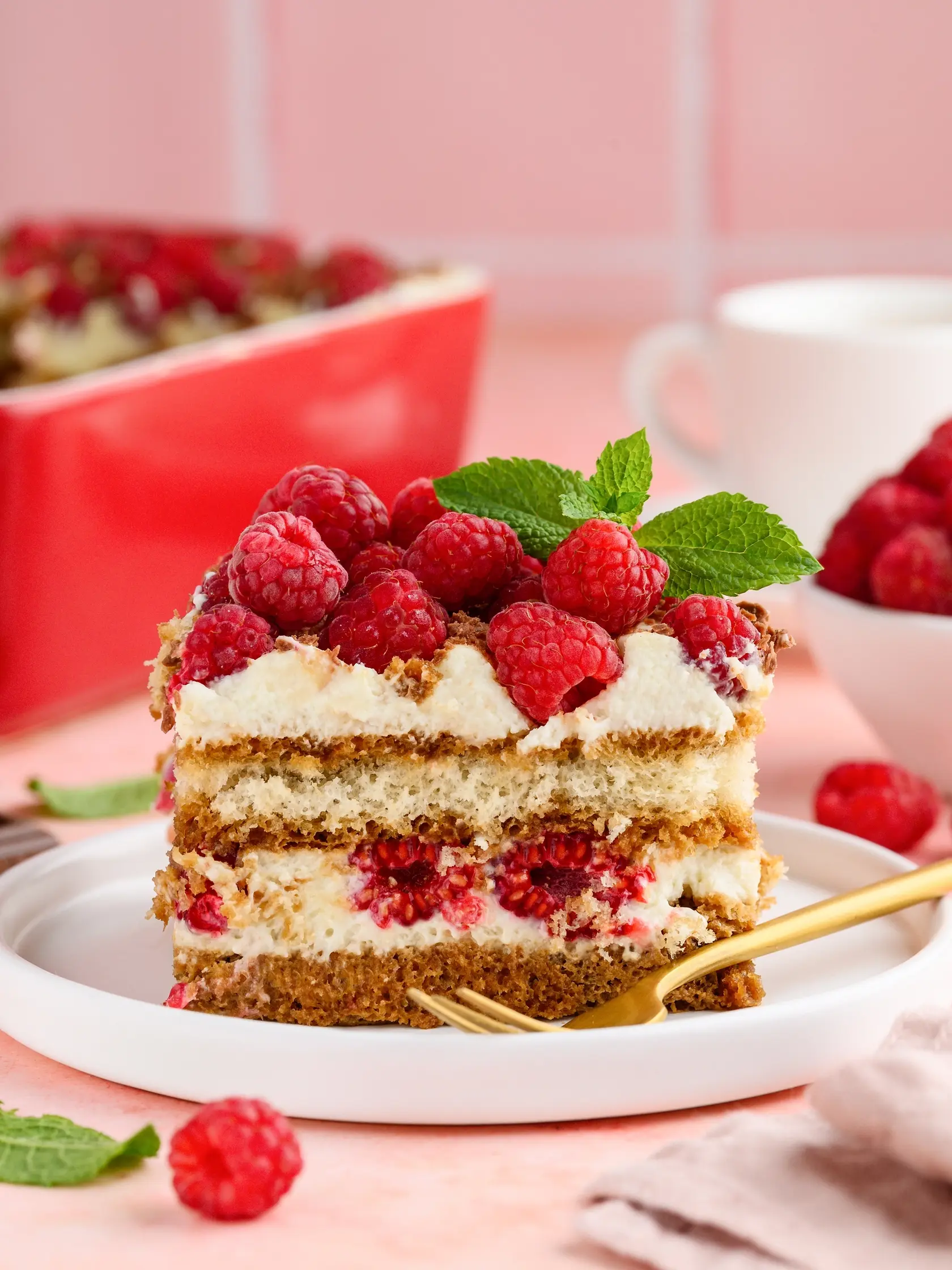 Malinové tiramisu s kávou