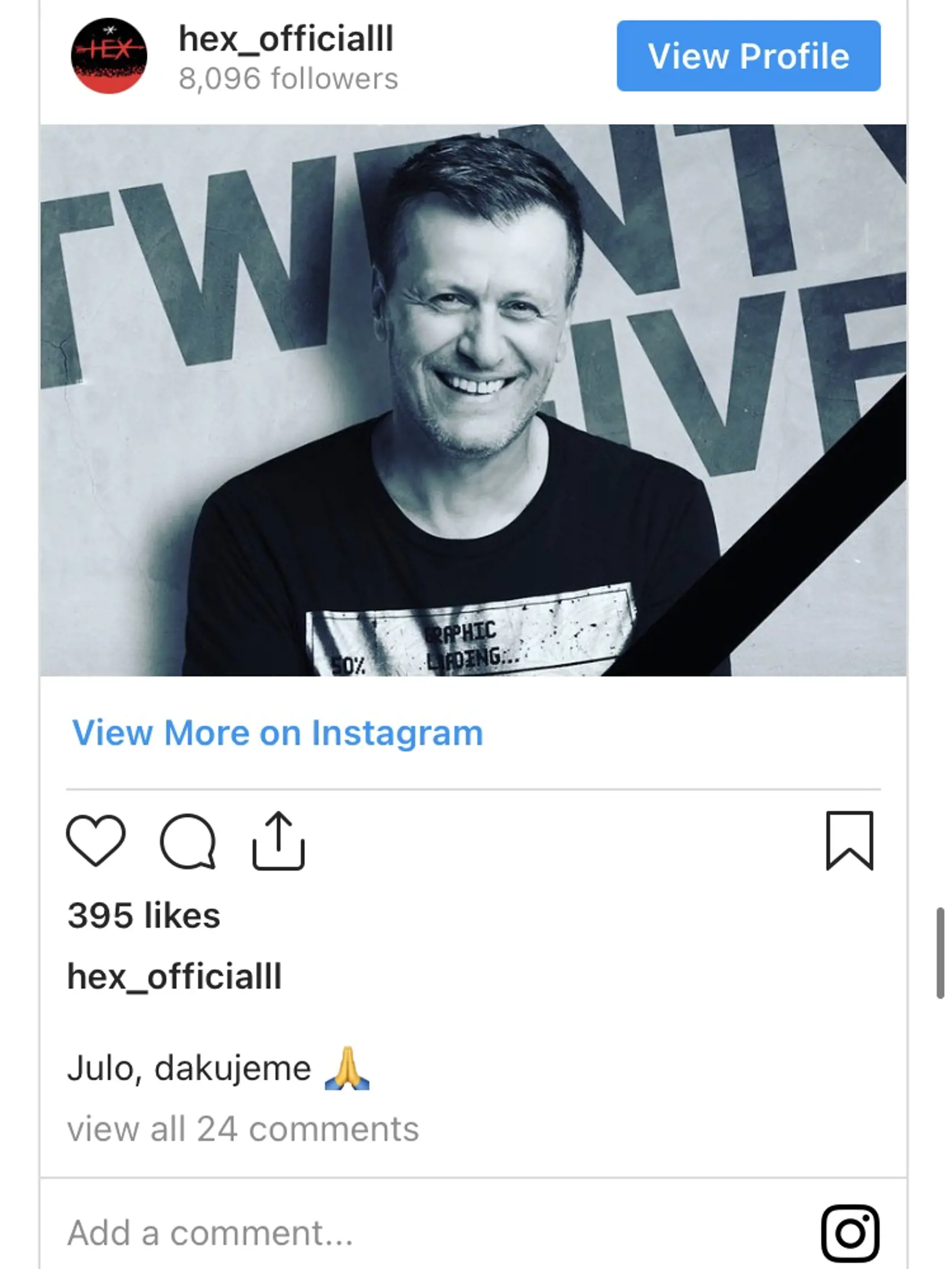 Za Julom Viršíkom (+56) plače celý šoubiznis.