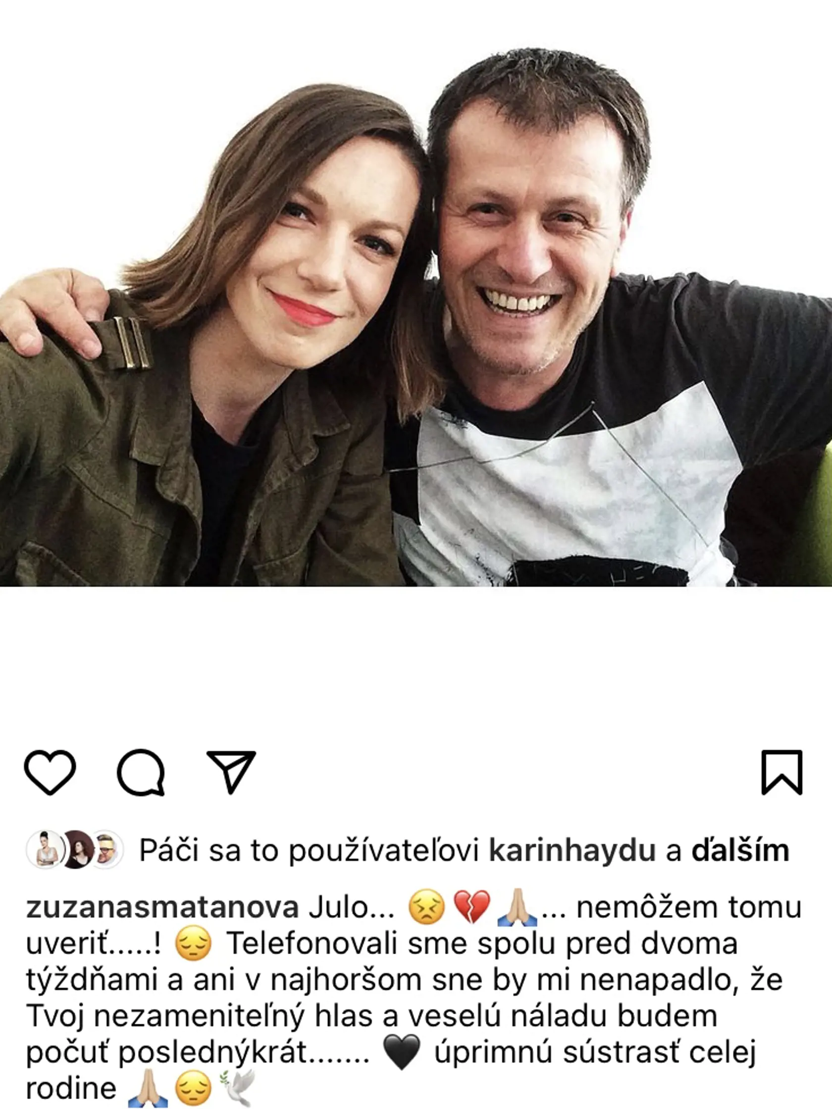 Za Julom Viršíkom (+56) plače celý šoubiznis.