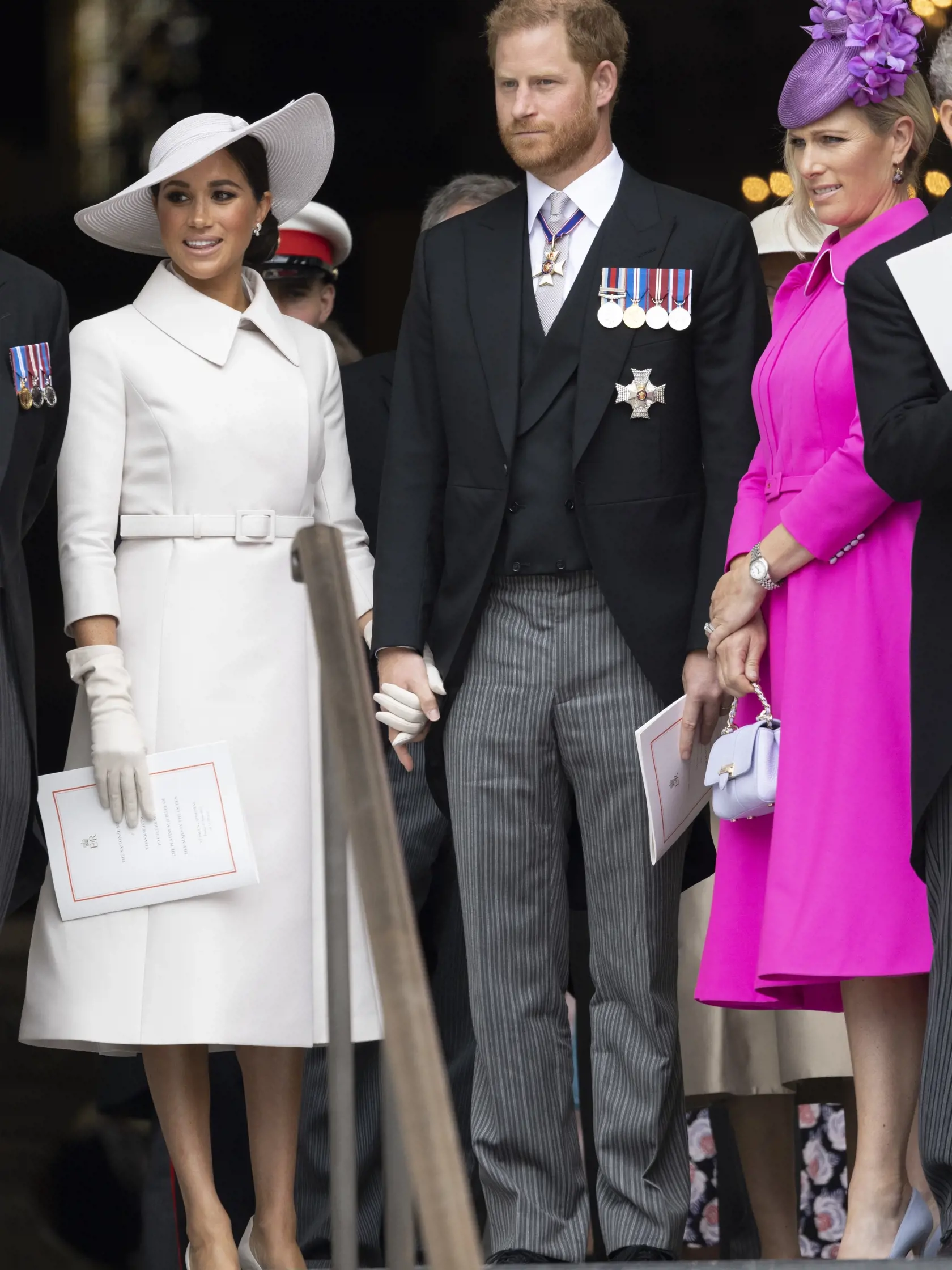 Vojvodkyňa Meghan Markle na oslavách platinového jubilea kráľovnej Alžbety počas bohoslužby v kostole sv. Pavla.