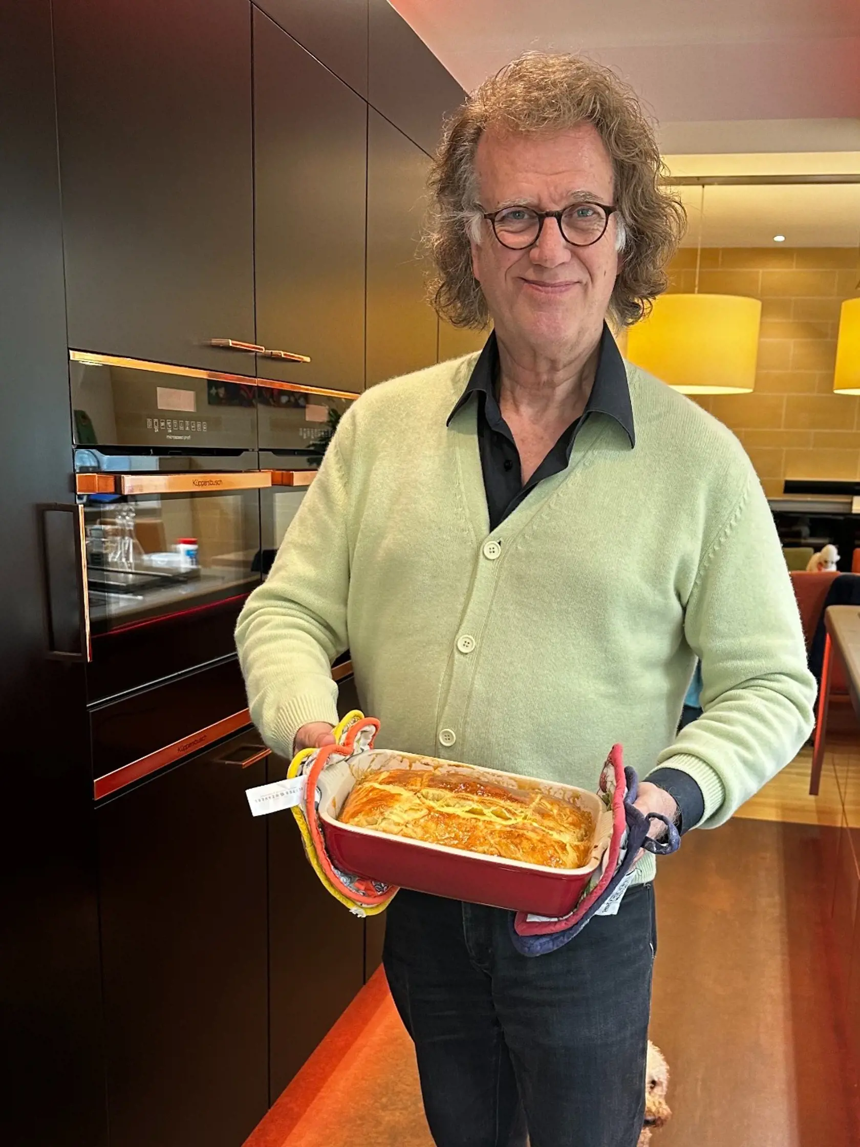 André Rieu v kuchyni.