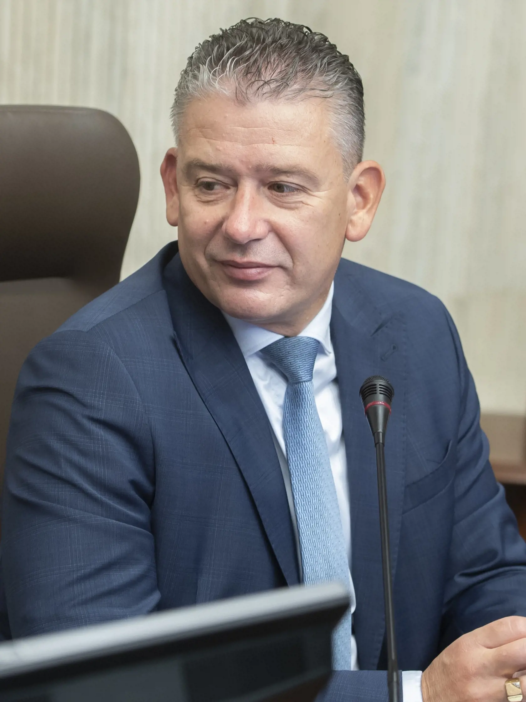 Na snímke minister vnútra SR Roman Mikulec (OĽaNO) počas 102. rokovania vlády SR 14. septembra 2022 v Bratislave. FOTO TASR - Martin Baumann
