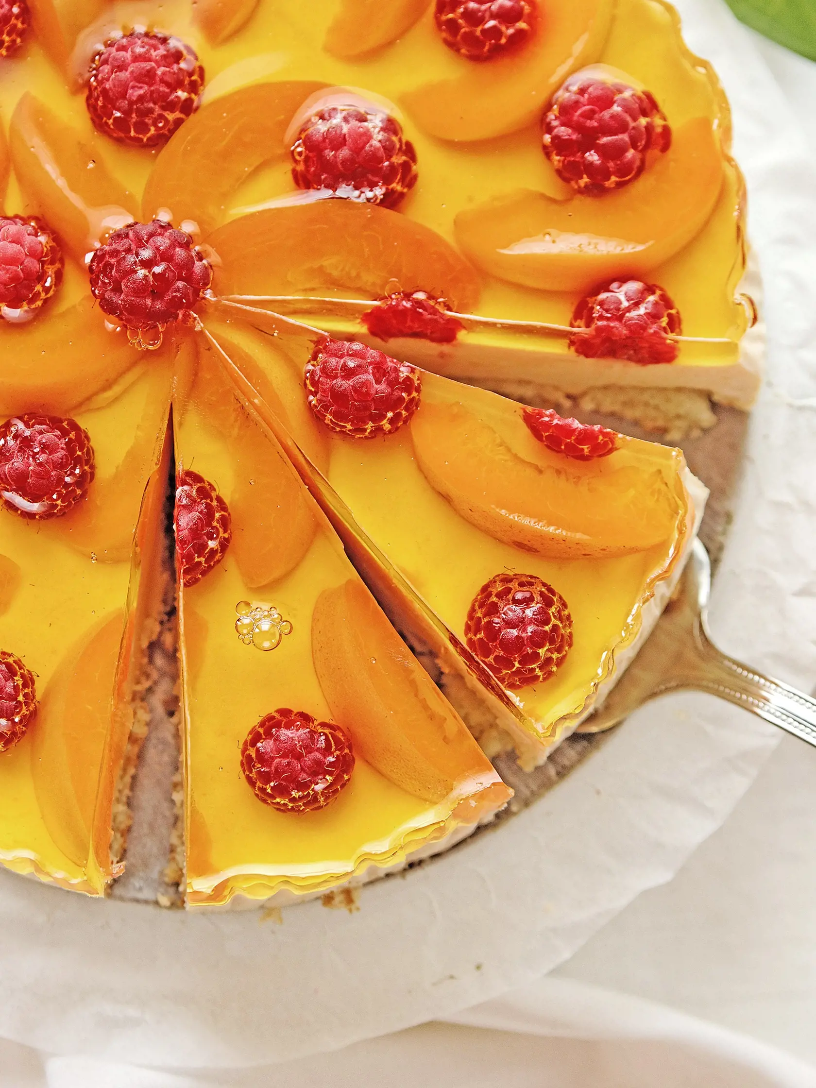 Marhuľová torta so želatínou