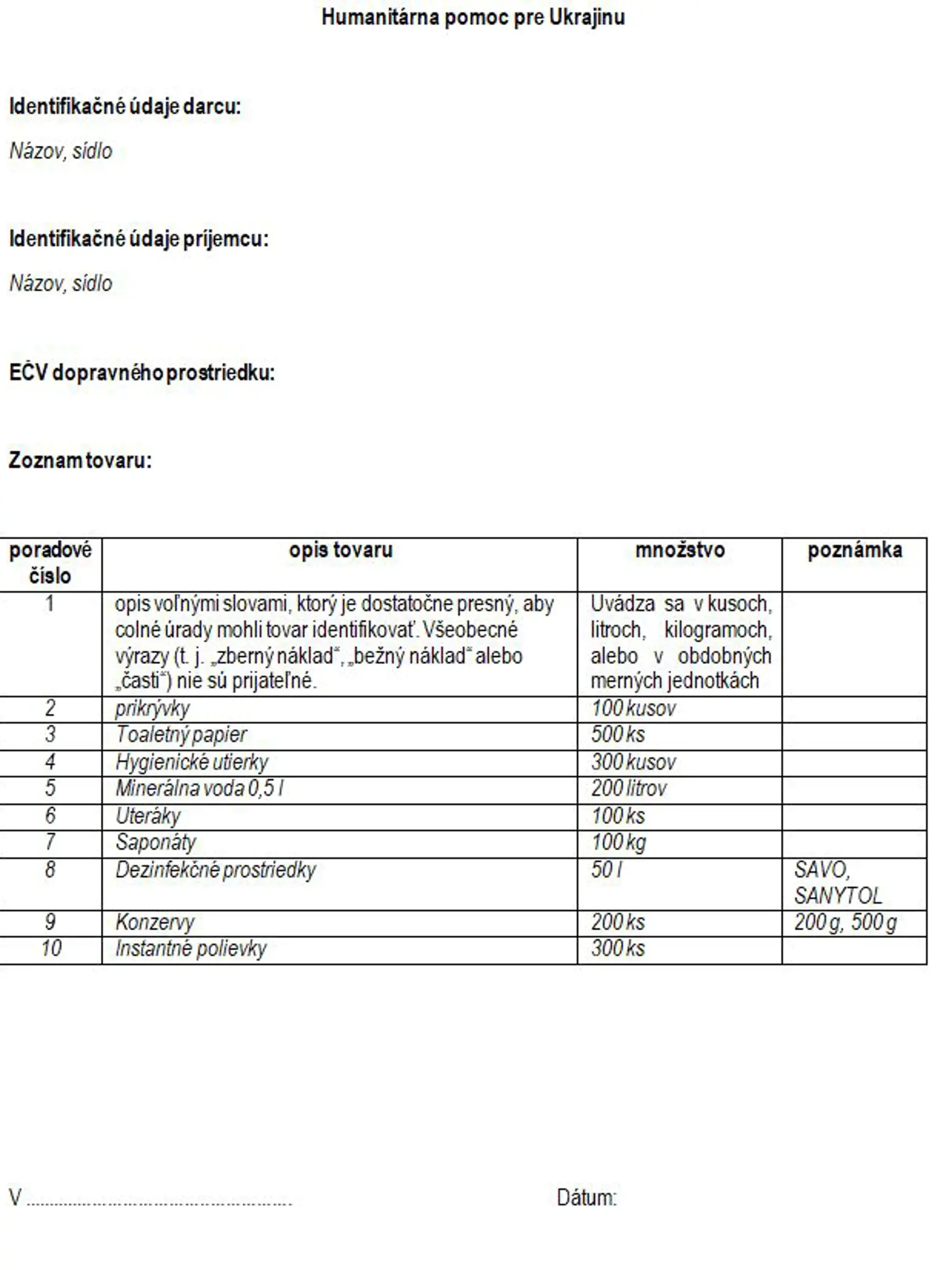 Finančná správa pripravila informatívny vzor, aby celý proces organizáciám uľahčila, dostupný okrem slovenčiny, aj v angličtine a ukrajinčine.