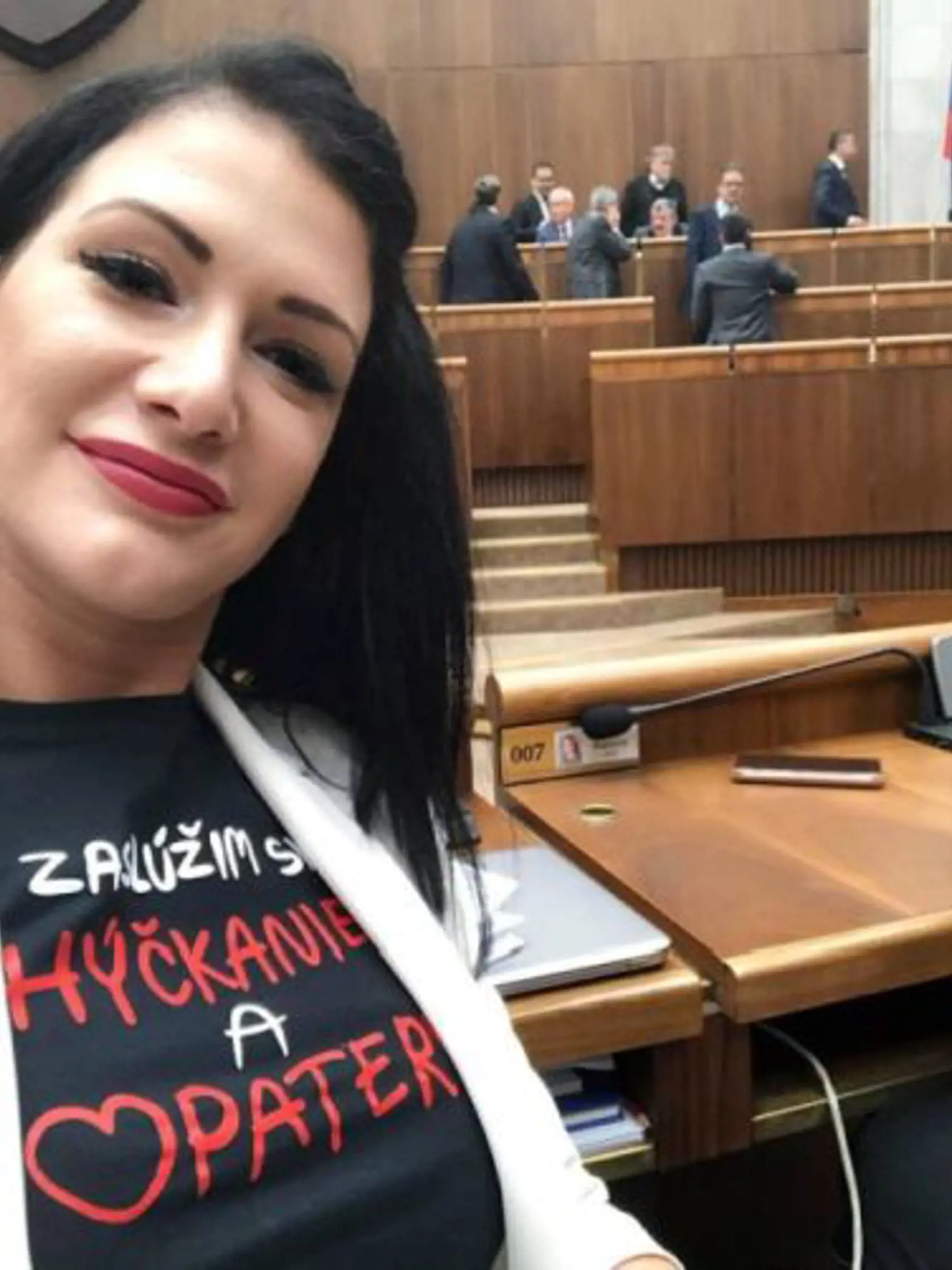 Na snímke poslankyňa NR SR Jana Cigániková (SaS)