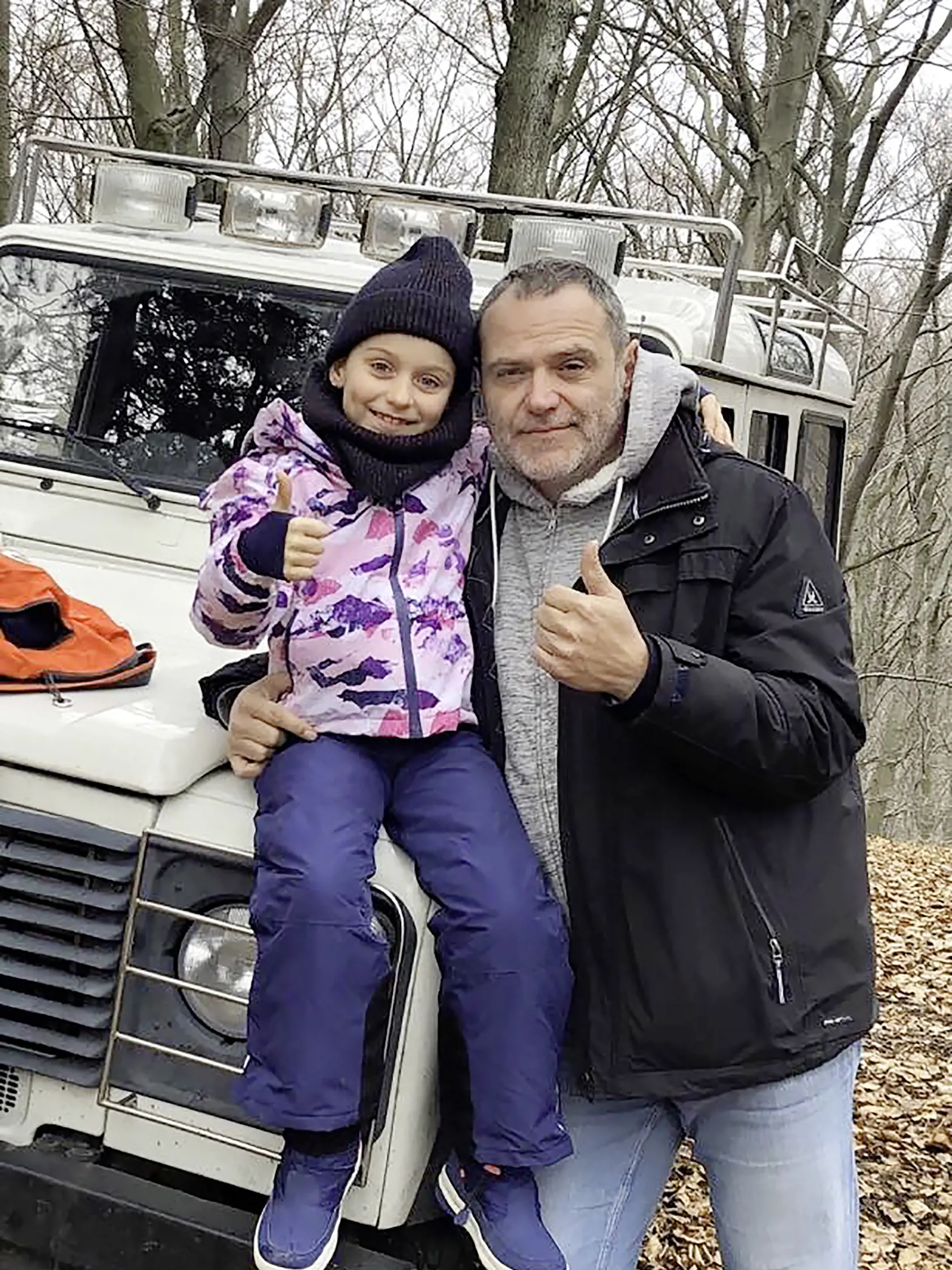 Henrich Krejča s dcérou Hankou