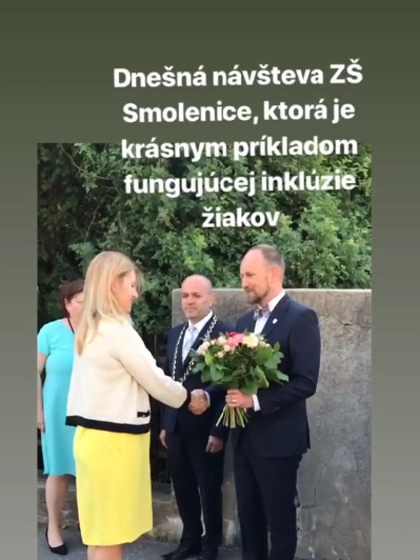 Zuzana Čaputová v Smoleniciach.