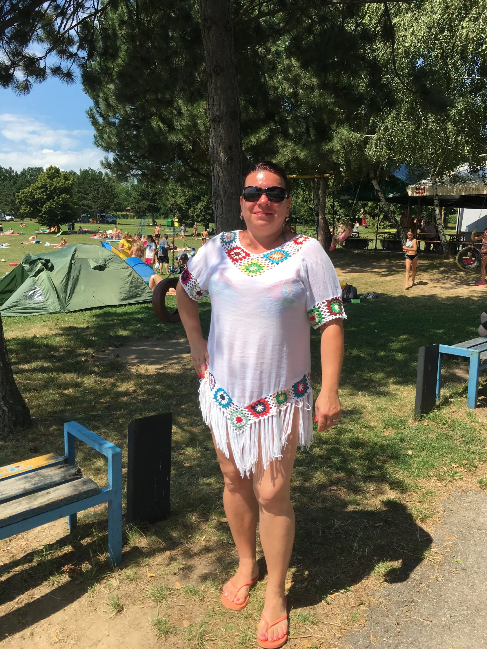 Lenka (44), Senica - Záhorie: "Nemám obavy z kúpania, kvôli nákaze, ak to má prísť, tak to príde, s tým nenarobím nič."