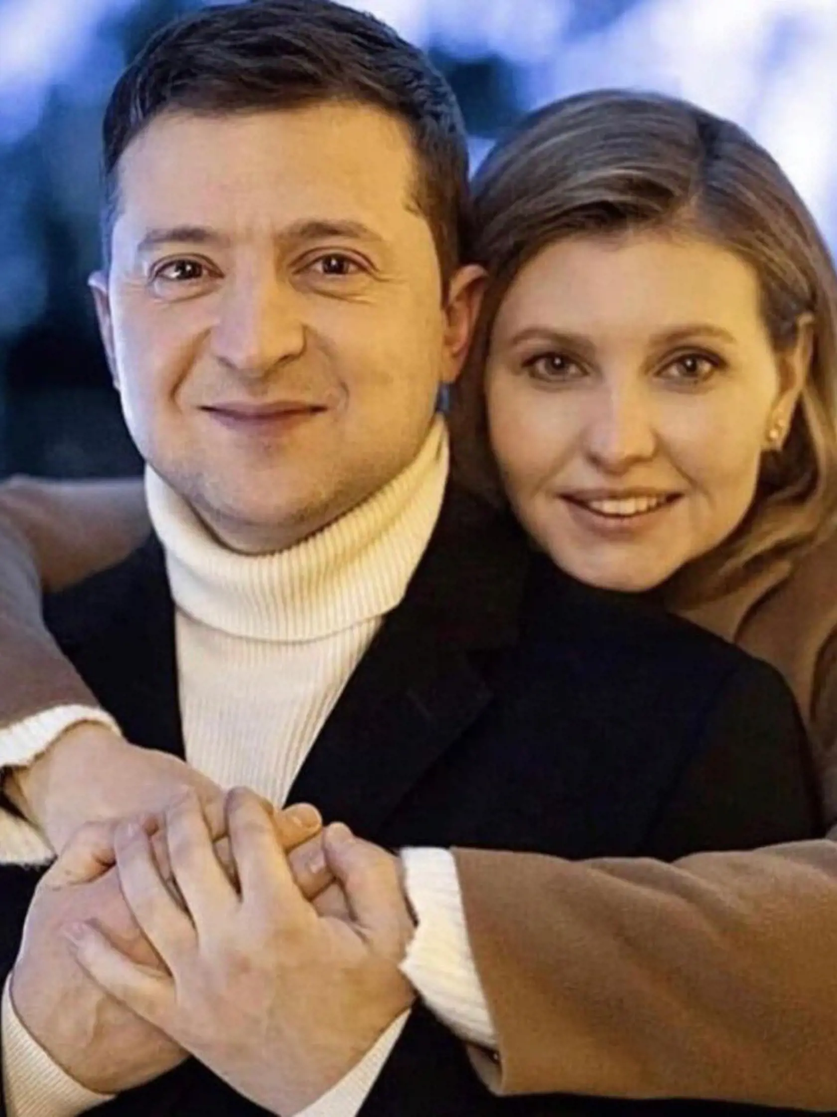 Volodymyr Zelenskyj s manželkou Olenou