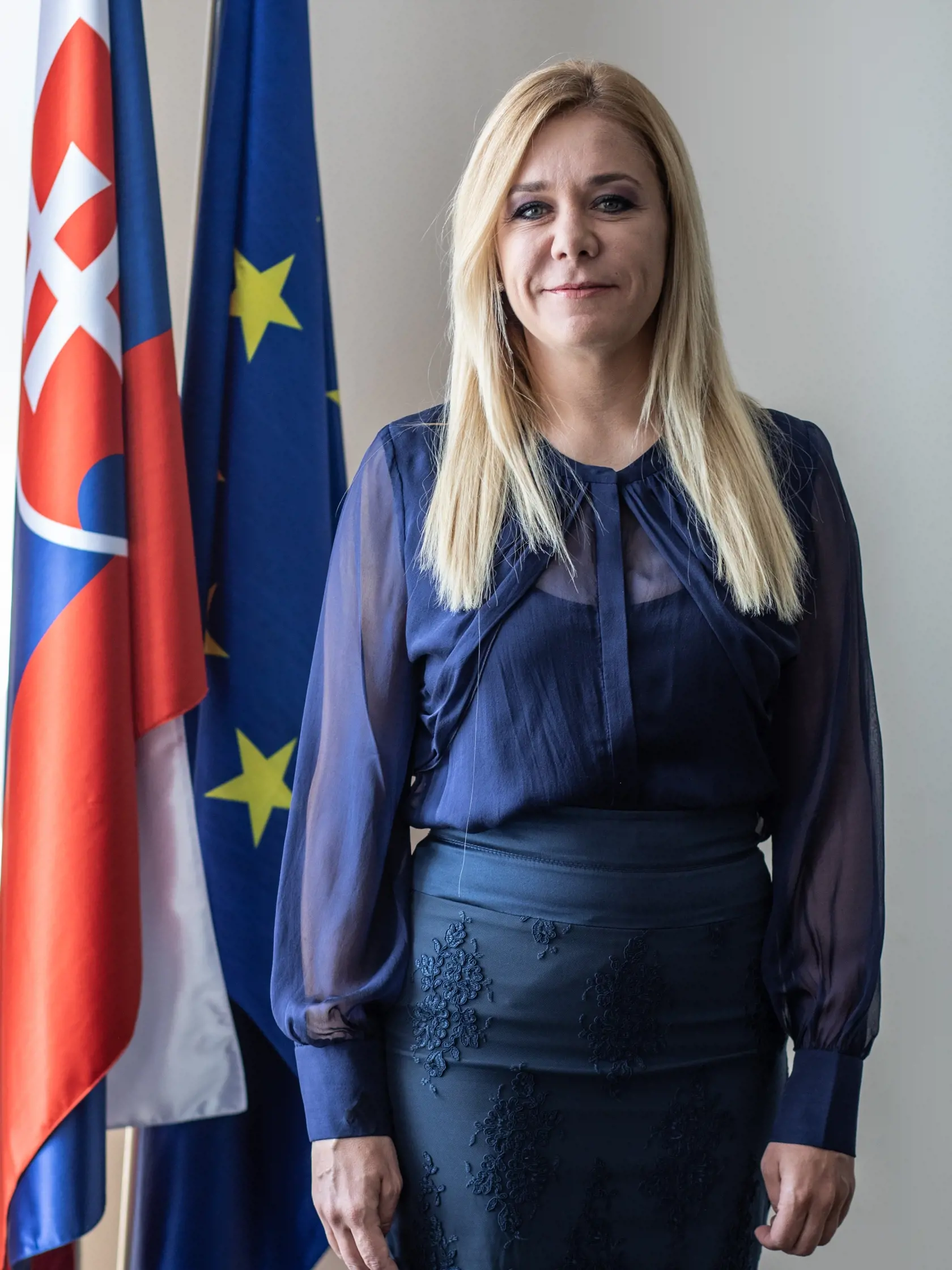 Denisa Saková - exministerka vnútra a súčasná poslankyňa Národnej rady Slovenskej republiky (Hlas-SD)