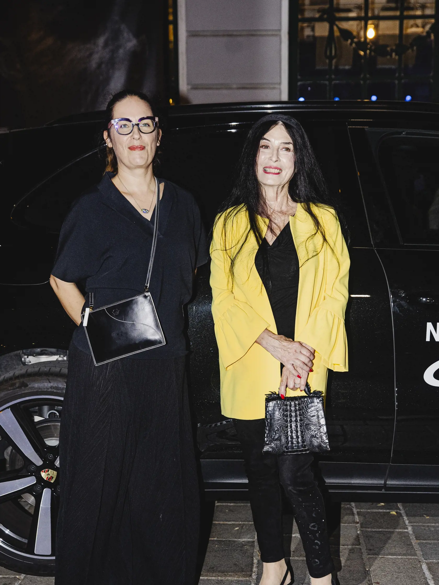 Módna prehliadka návrhára Marcela Holubca W. Na snímke Zuzana Kocúriková s dcérou.