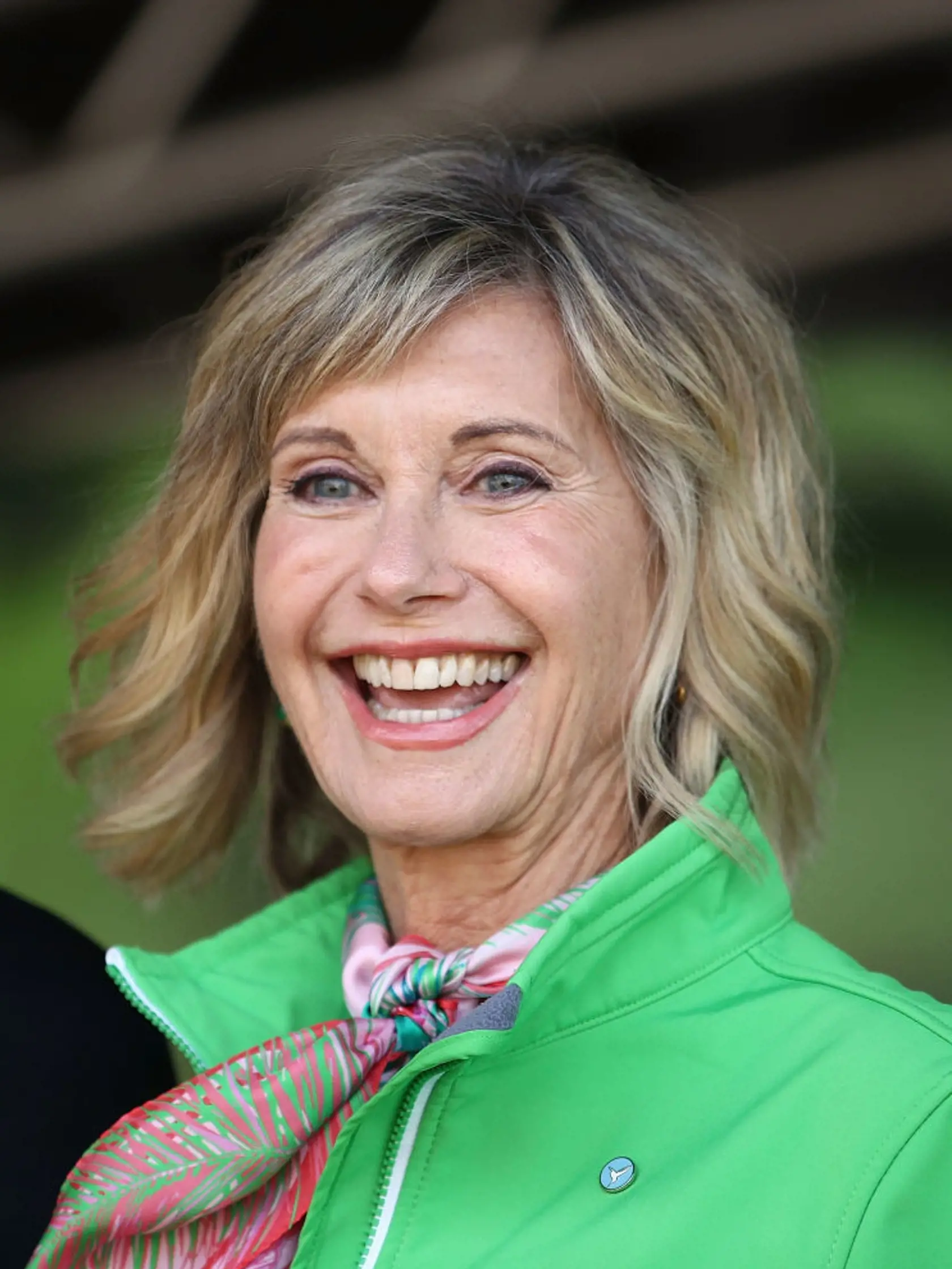MELBOURNE, AUSTRALIA - SEPTEMBER 16:  Olivia Newton-John looks on during the annual Wellness Walk and Research Runon September 16, 2018 in Melbourne, Australia. The annual event, now in it's sixth year, raises vital funds to support cancer research and wellness programs at the Olivia Newton-John Cancer Wellness and Research Centre in Victoria.  (Photo by Scott Barbour/Getty Images)