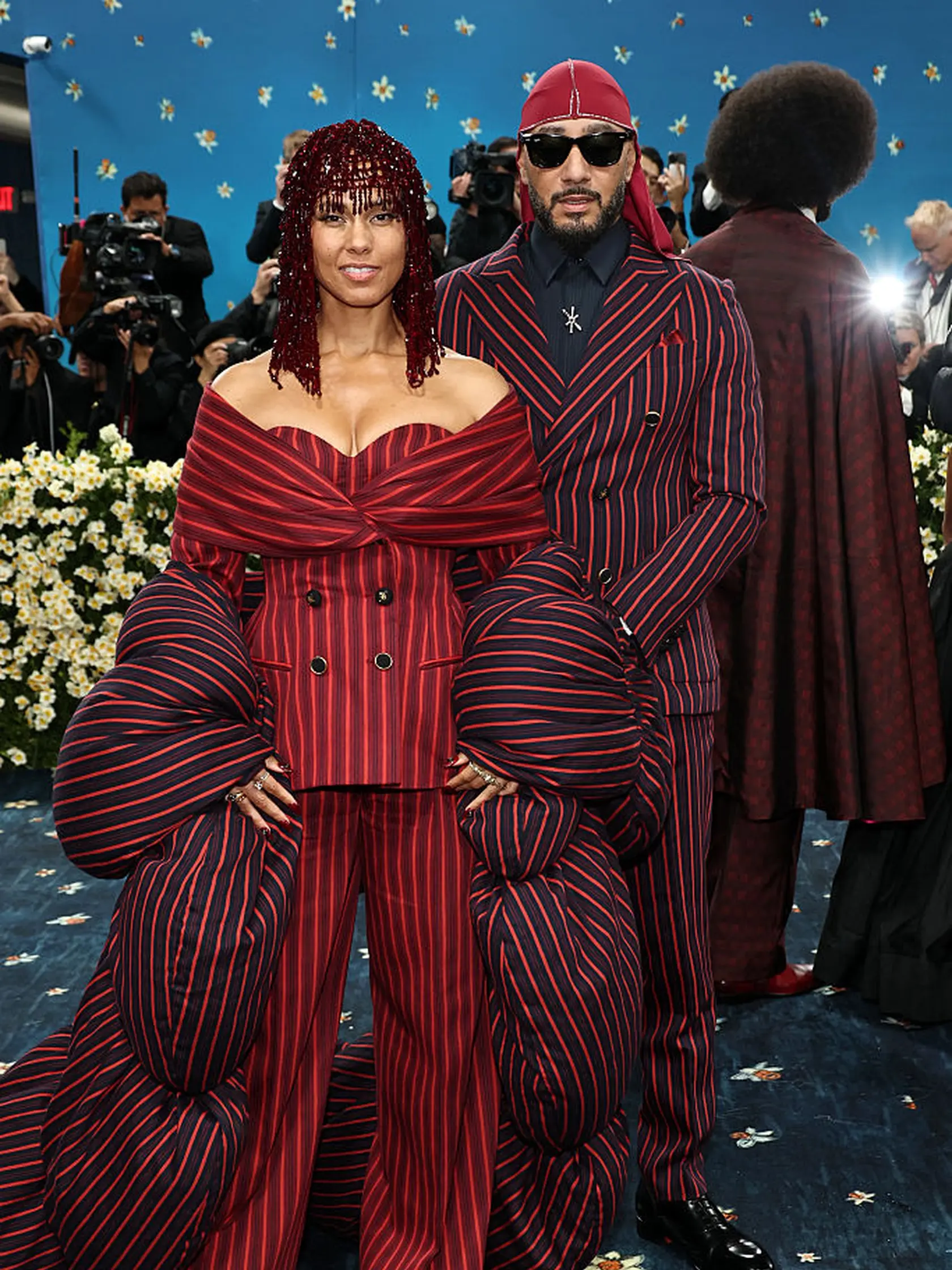 Speváčka Alicia Keys a jej manžel, raper Swizz Beatz.