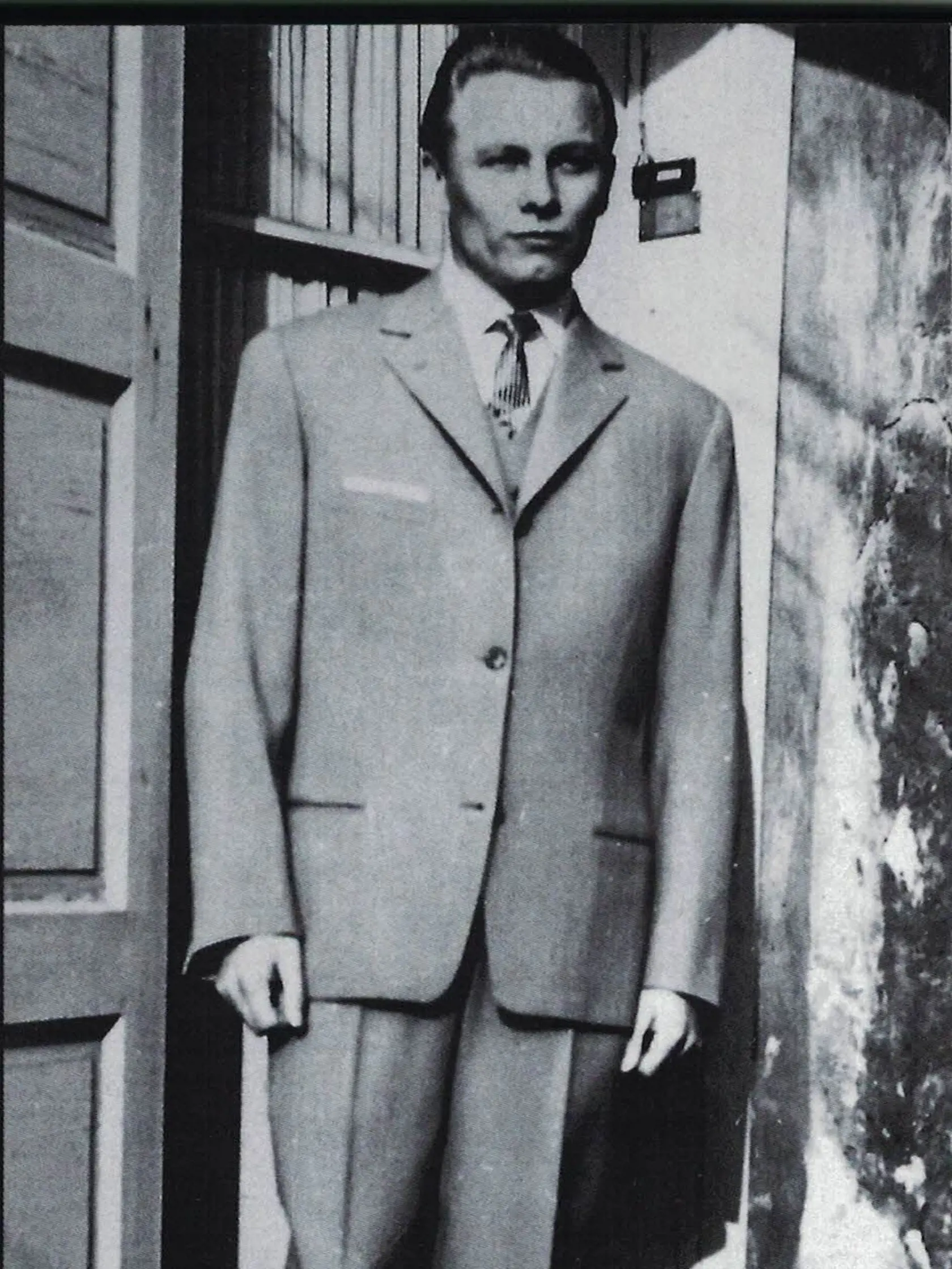 Rudolf Schuster doma v Medzeve. (rok 1957).