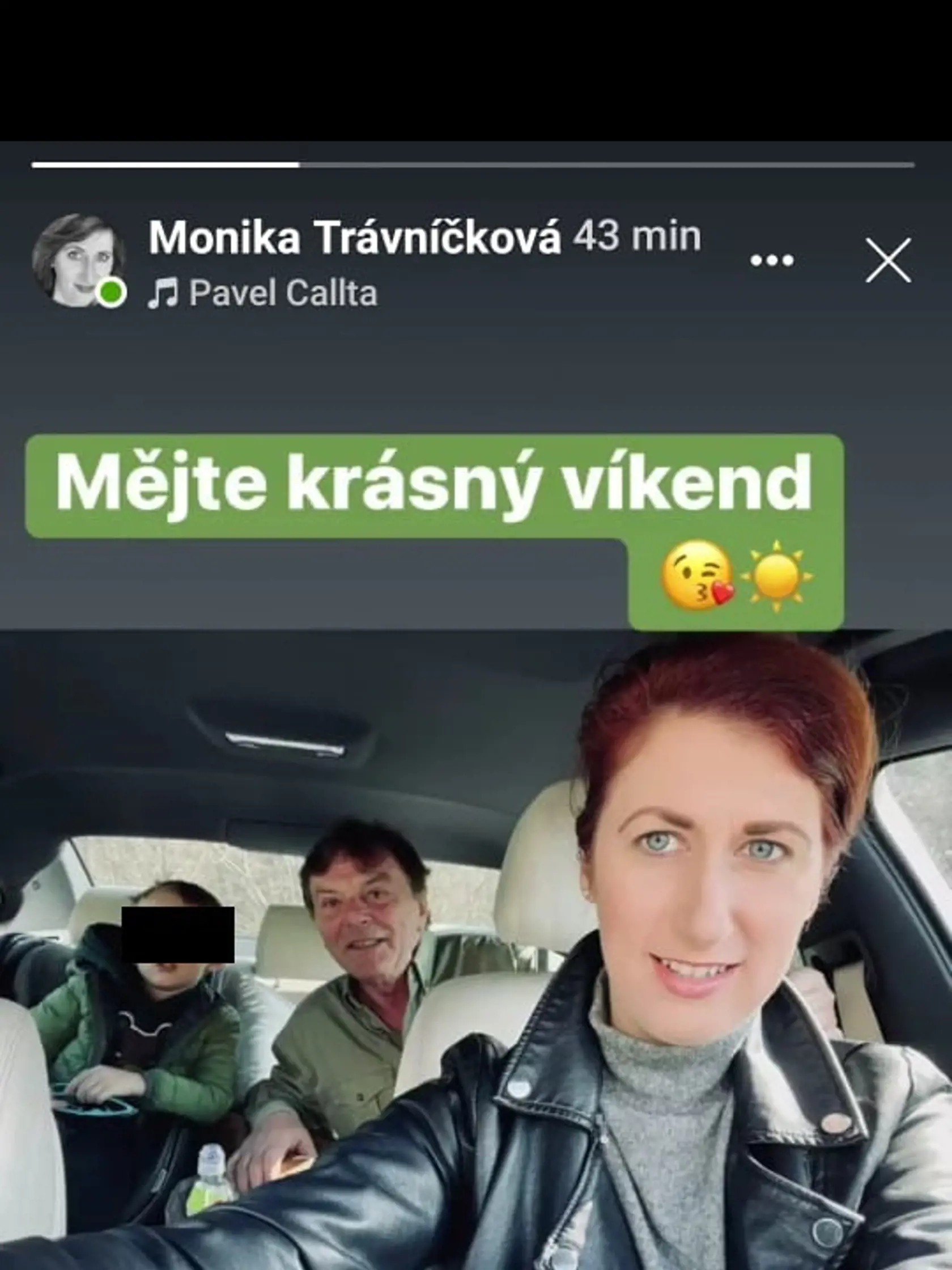 Na konci marca zverejnila Monika rodinné foto z auta, aby poprela fámy o ich kríze.