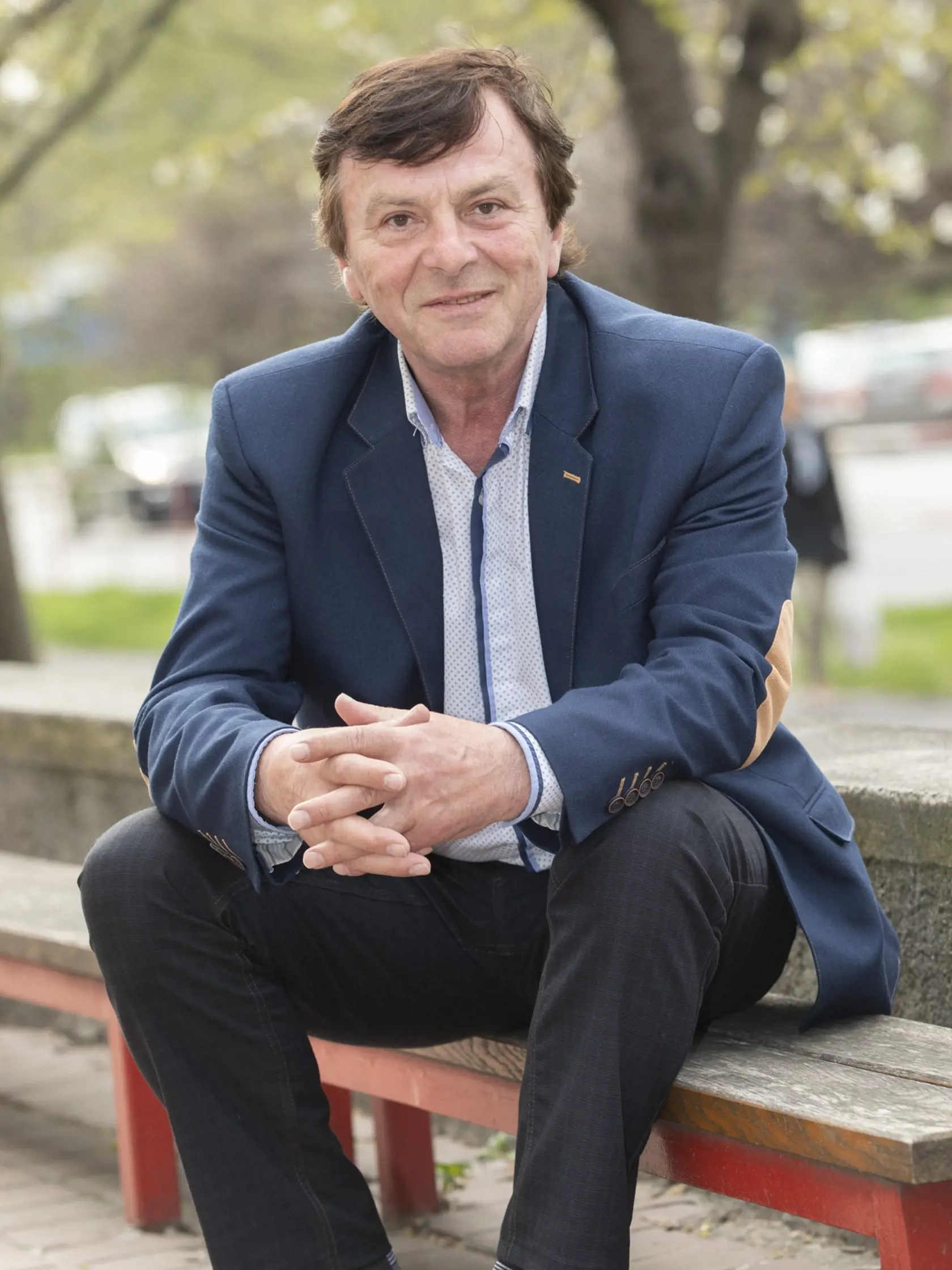 Na fotke je český herec Pavel Trávniček.
