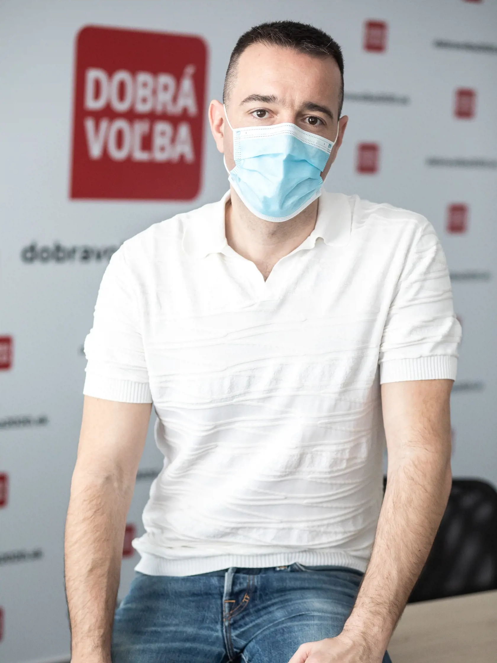 Na fotke je Tomáš Drucker zo strany Dobrá Voľba