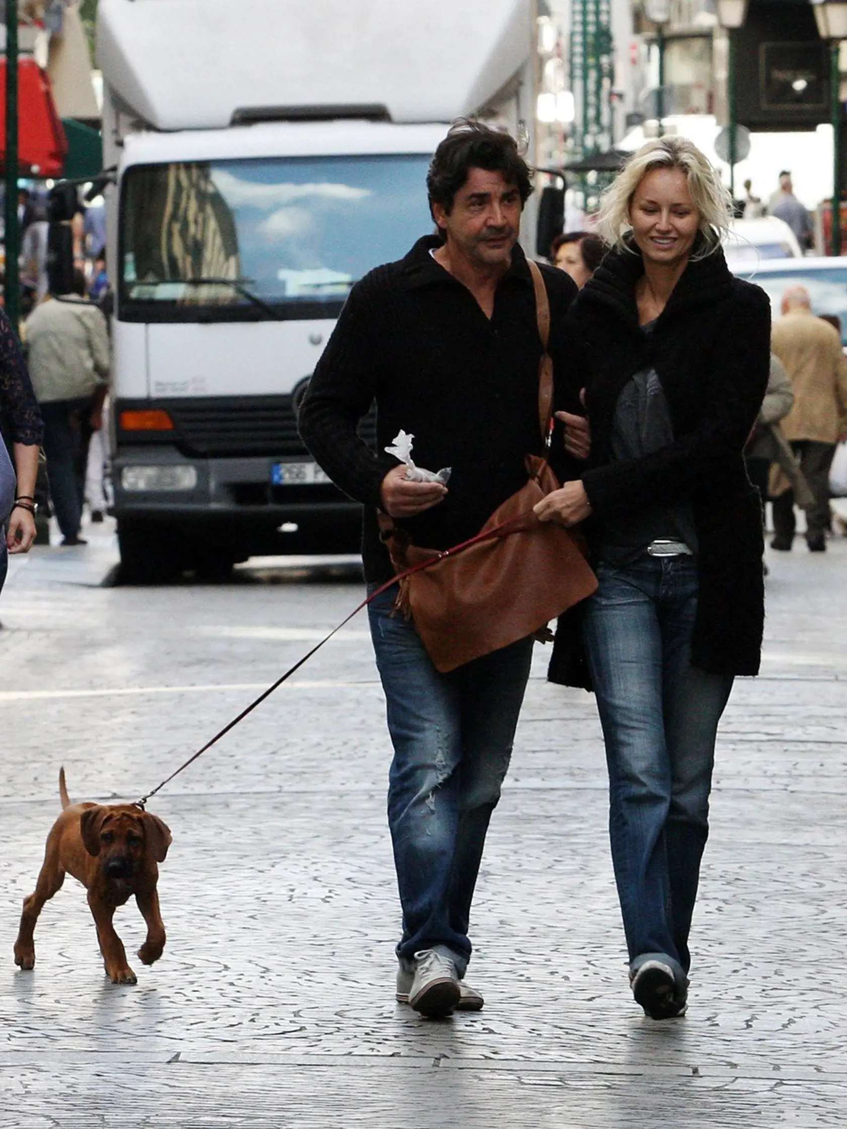 Paris, 08/29/2011 EXCLUSIVE. Model Adriana Karembeu goes to a cafe in Paris with her new boyfriend., Image: 102089915, License: Rights-managed, Restrictions: , Model Release: no, Credit line: Profimedia, KCS Presse