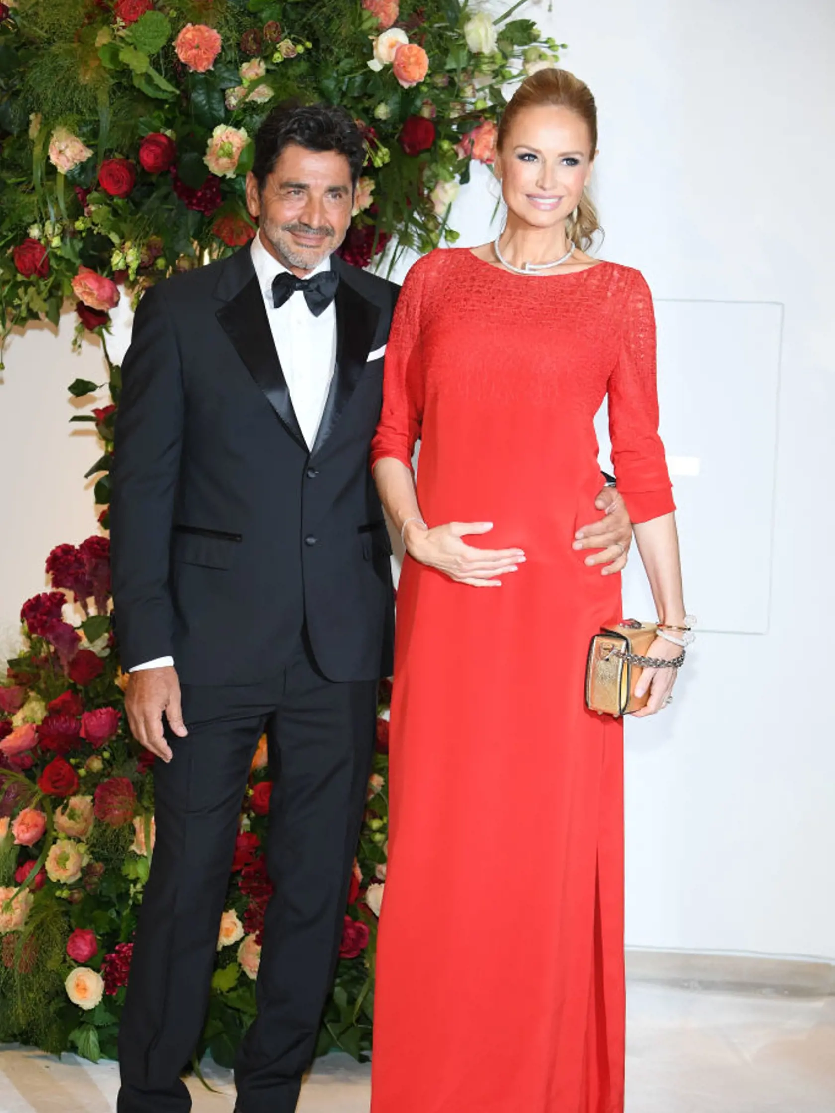 MONTE-CARLO, MONACO - JULY 27: Aram Ohanian and Adriana Karembeu attend the 70th Monaco Red Cross Ball Gala on July 27, 2018 in Monte-Carlo, Monaco.  (Photo by Pascal Le Segretain/Getty Images)