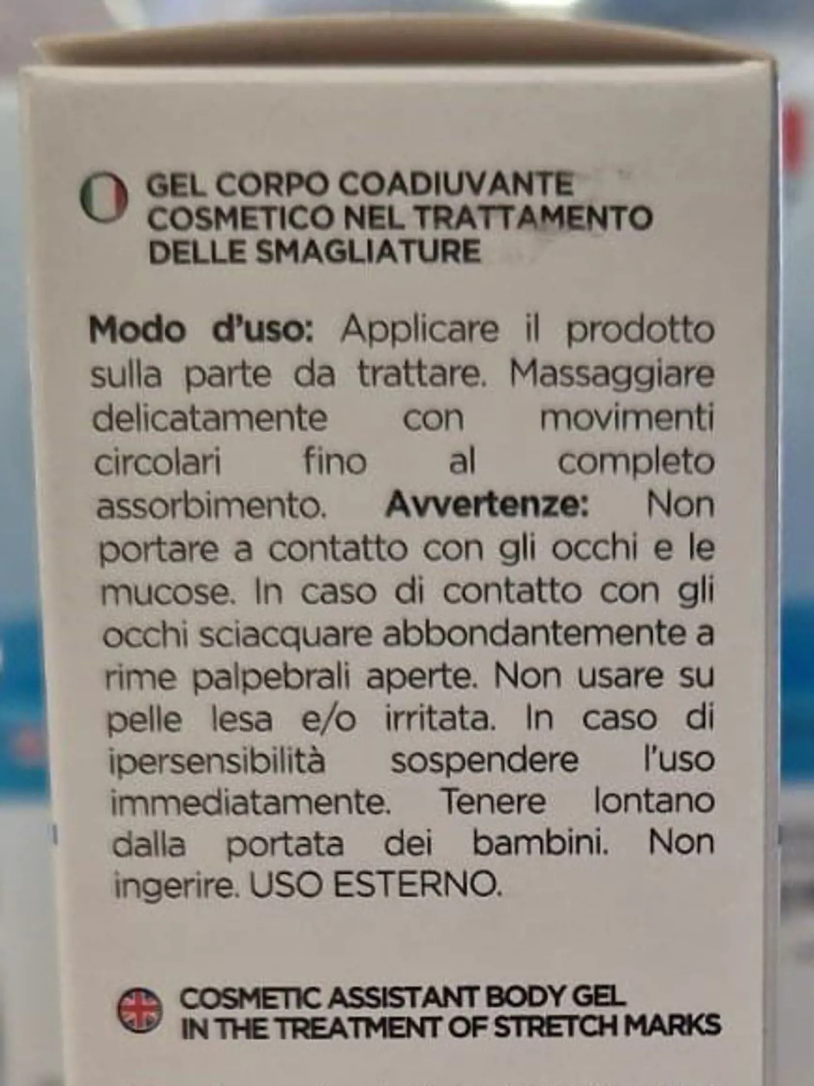 Gel corpo. Coadiuvante cosmetico nel trattamento delle smagliature – telový gél
