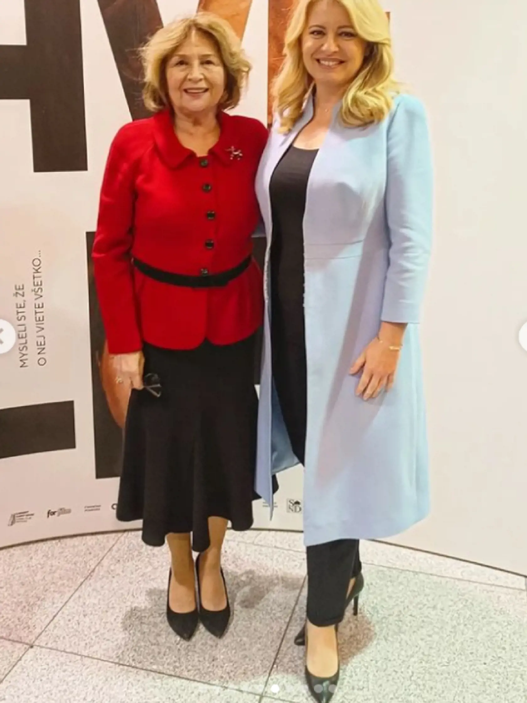 Zuzana Čaputová na premiére filmu Emília.