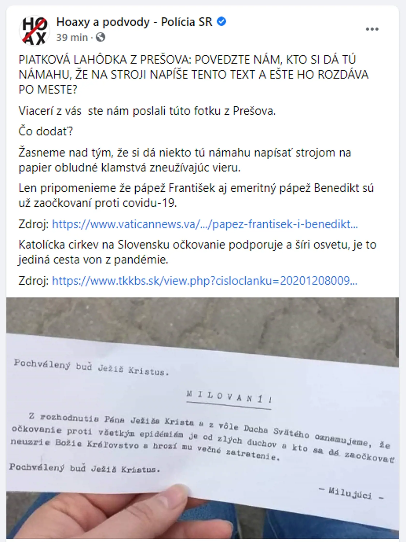 Podvod v Prešove