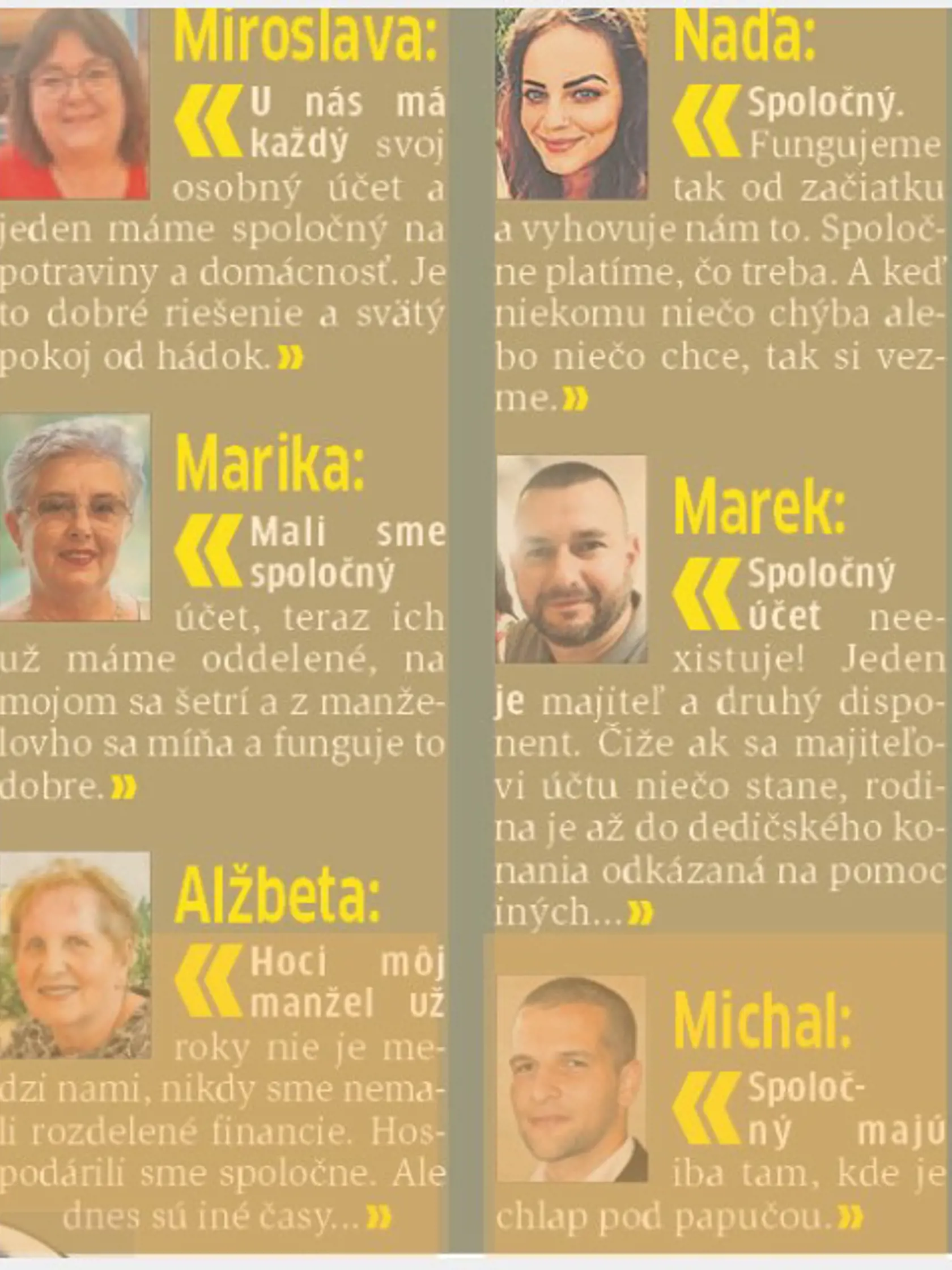 Spoločný či oddelené účty? Toto si myslia čitatelia.