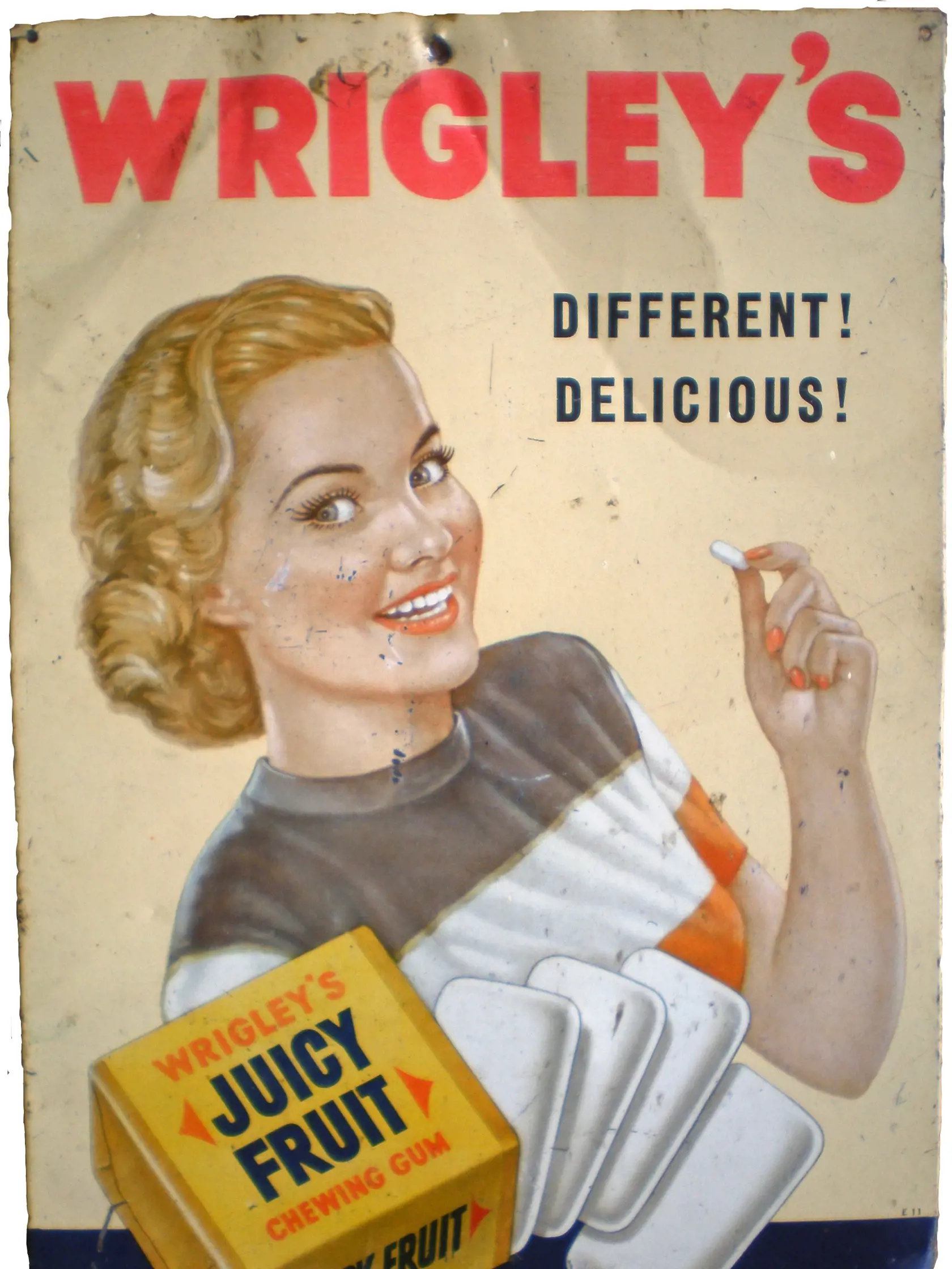 Žuvačky Juicy Fruit.