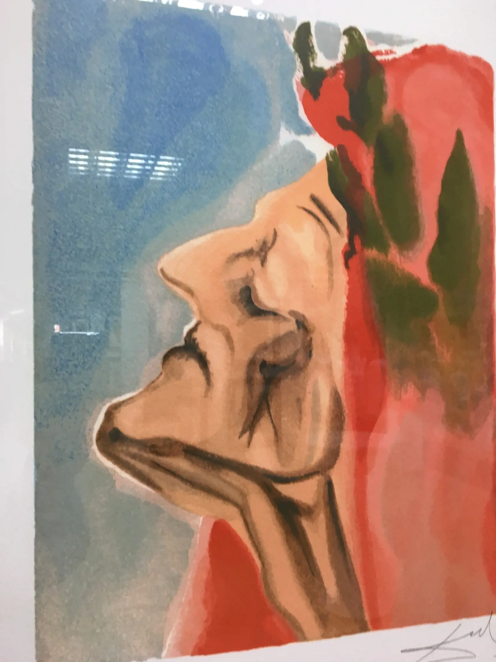 Jedno zo sto akvarelových ilustrácií Božskej komédie od Salvadora Dalího.