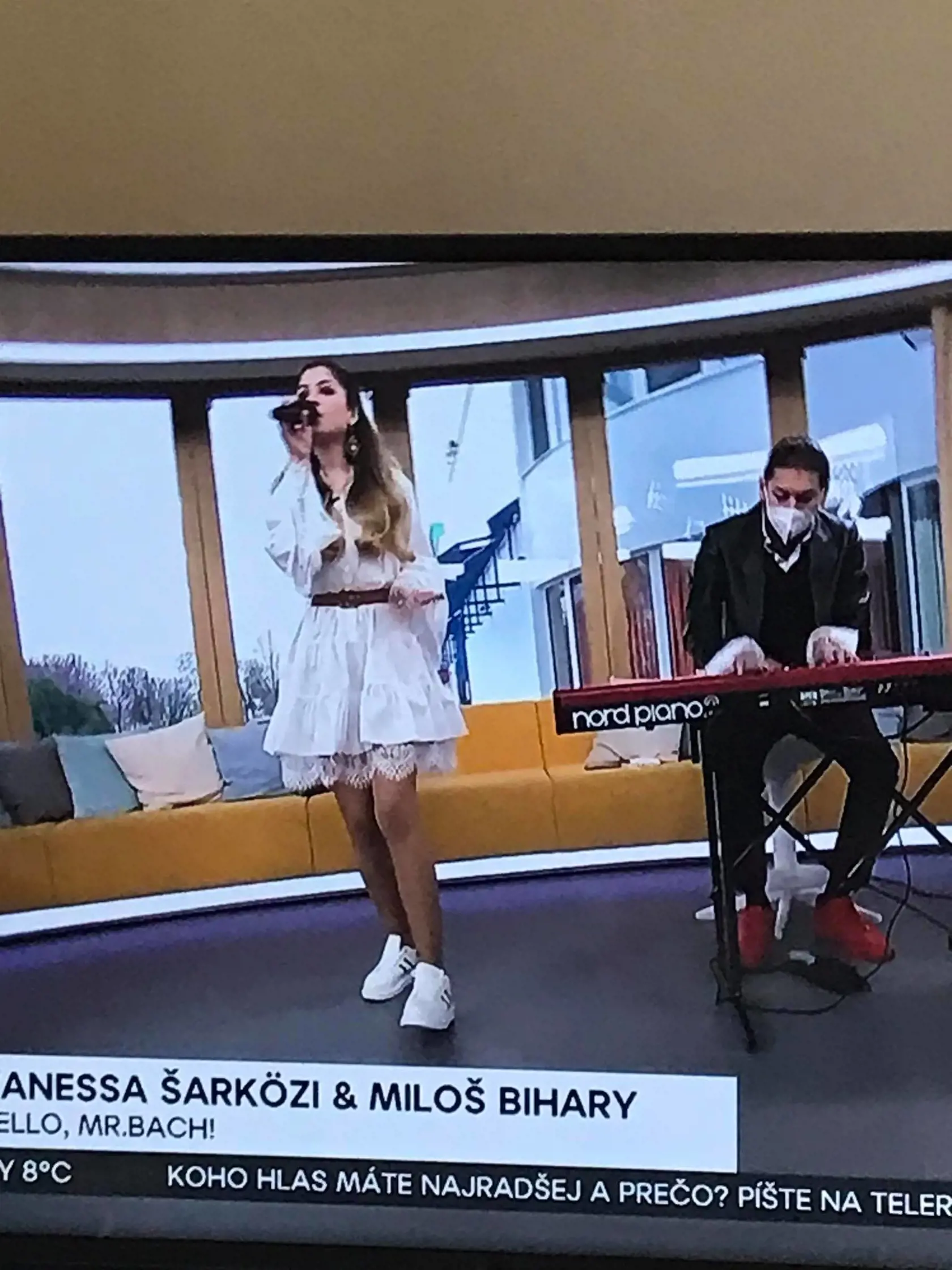 Apríl 2021: Vanessa Šarköziová počas návštevy Telerána.