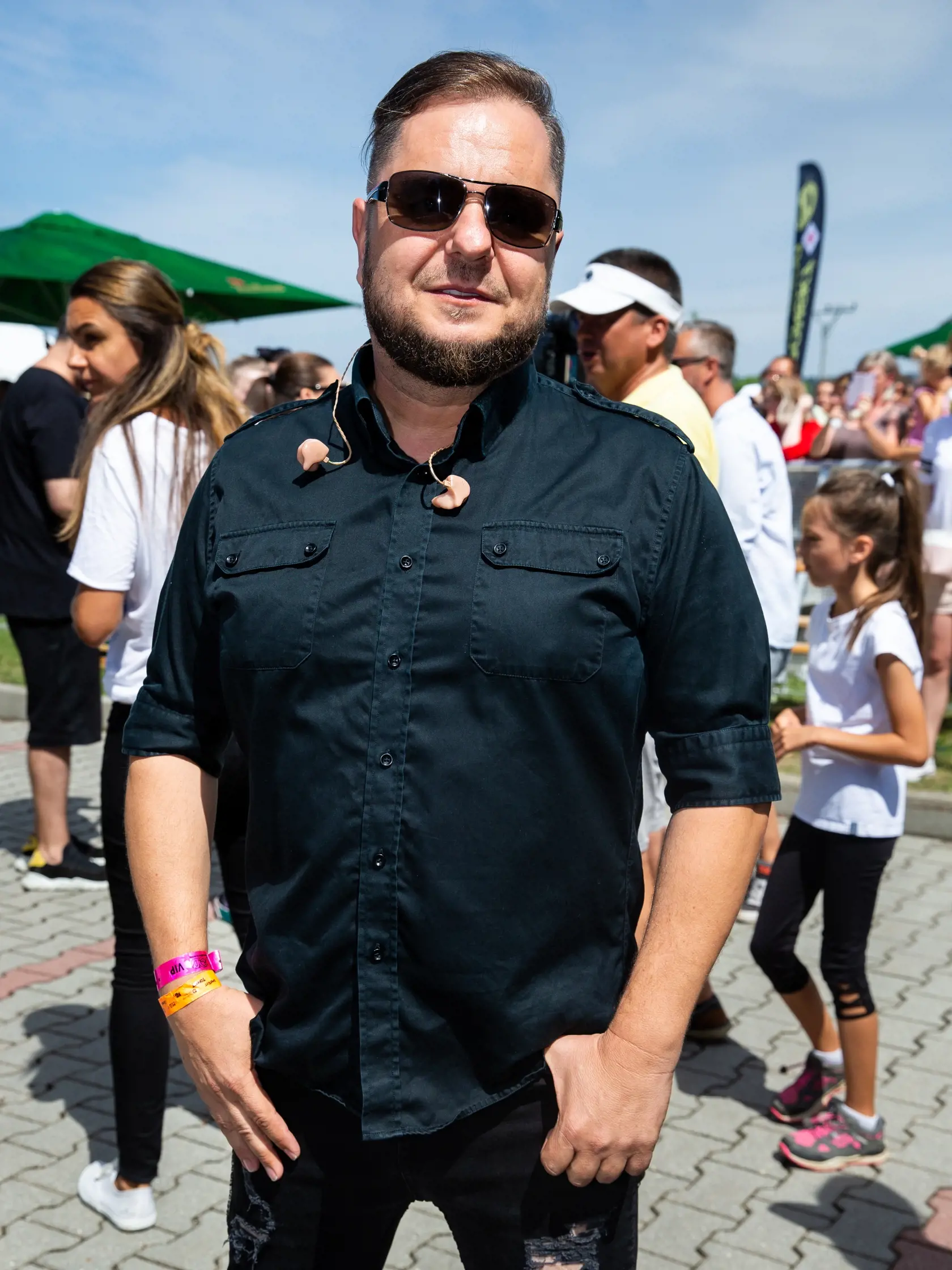 Deň otvorených dverí televízie Markíza v Záhorskej Bystrici. Na snímke Mário "Kuly" Kollár.