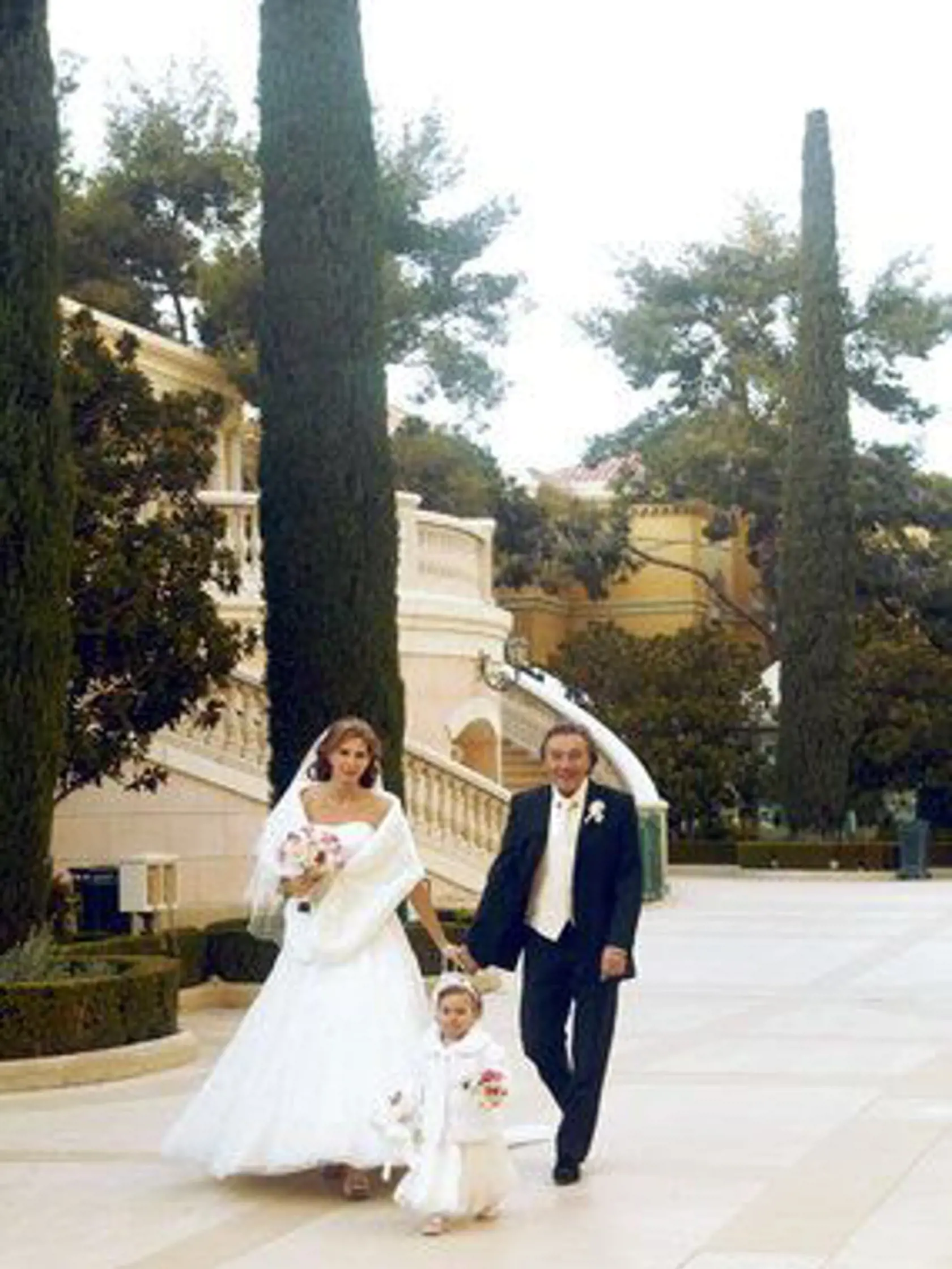 Rodinná fotografia zo 7. januára 2008, kedy sa Ivana a Karel vzali v Las Vegas.