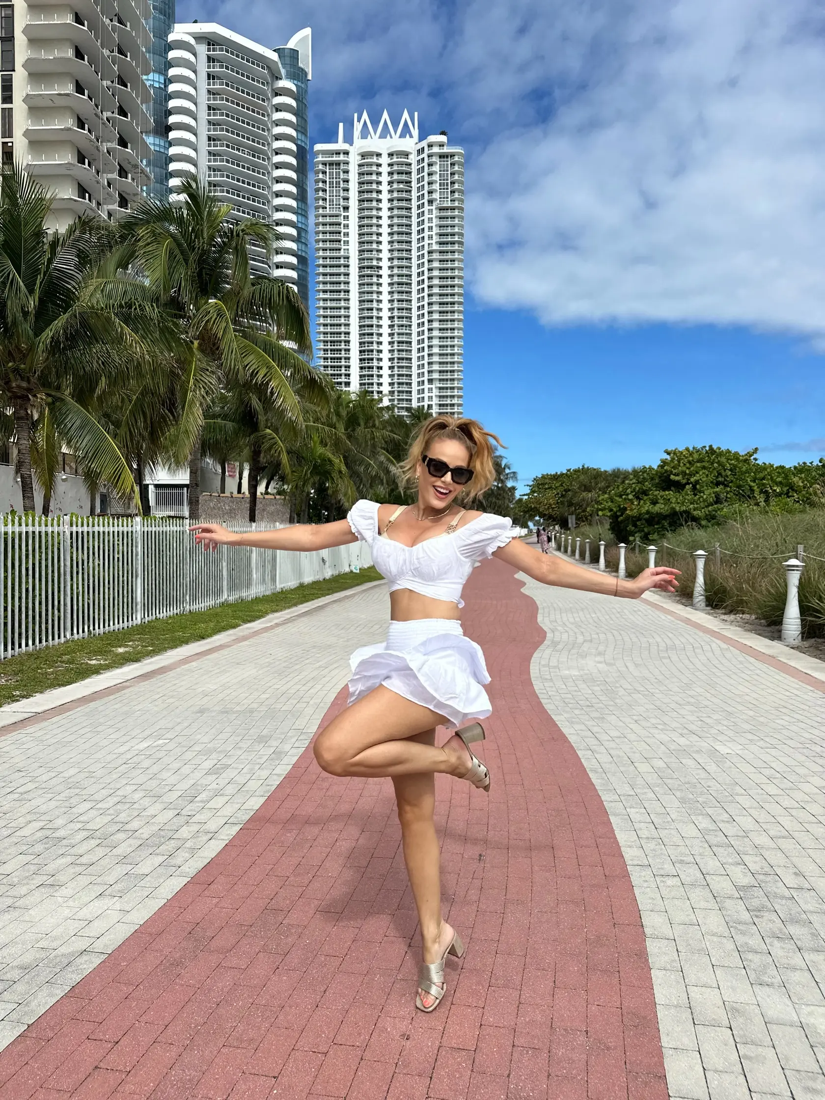 Karin si odskočila z New Yorku na Miami.