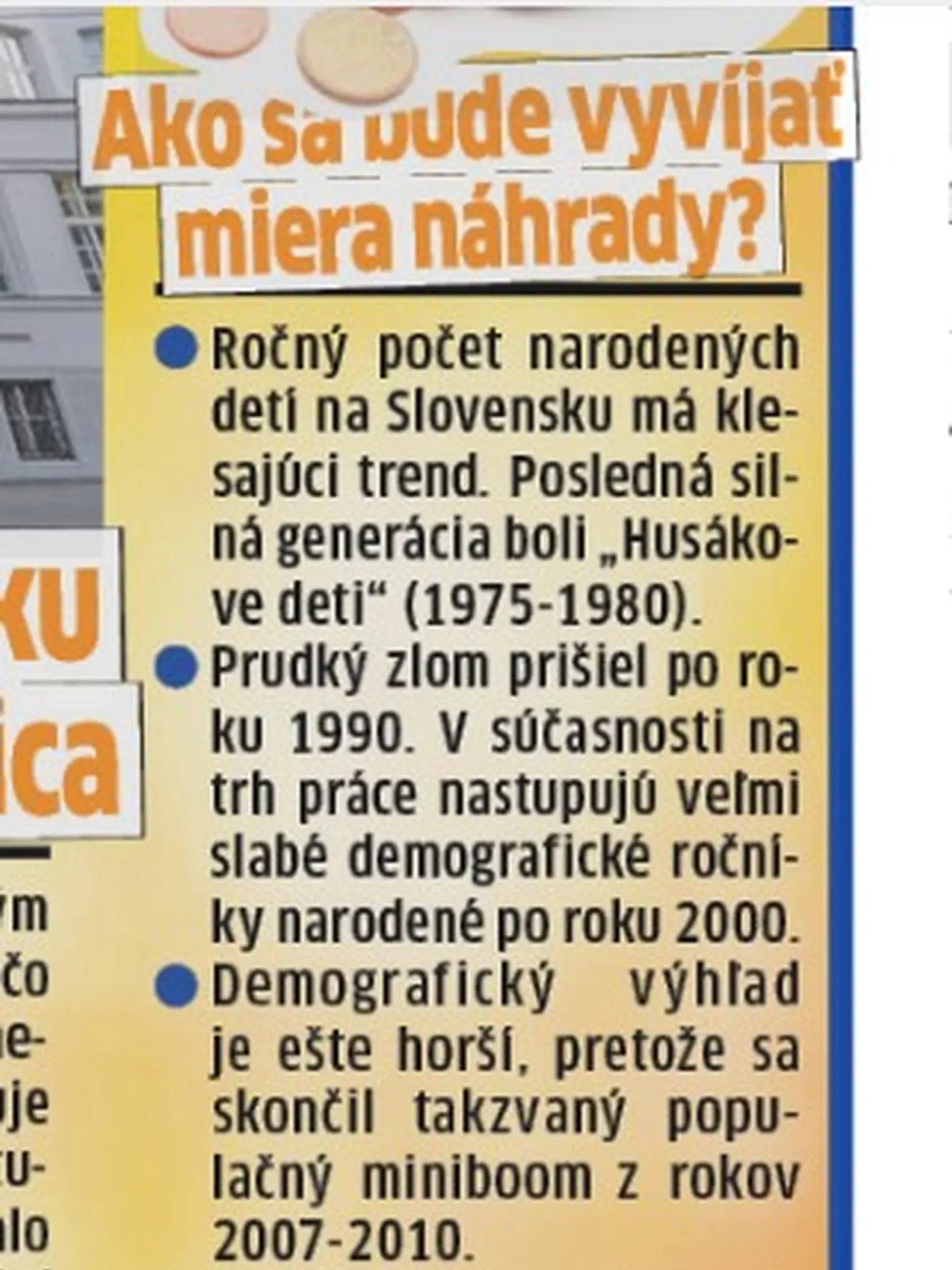 Ako sa bude vyvíjať miera náhrady?