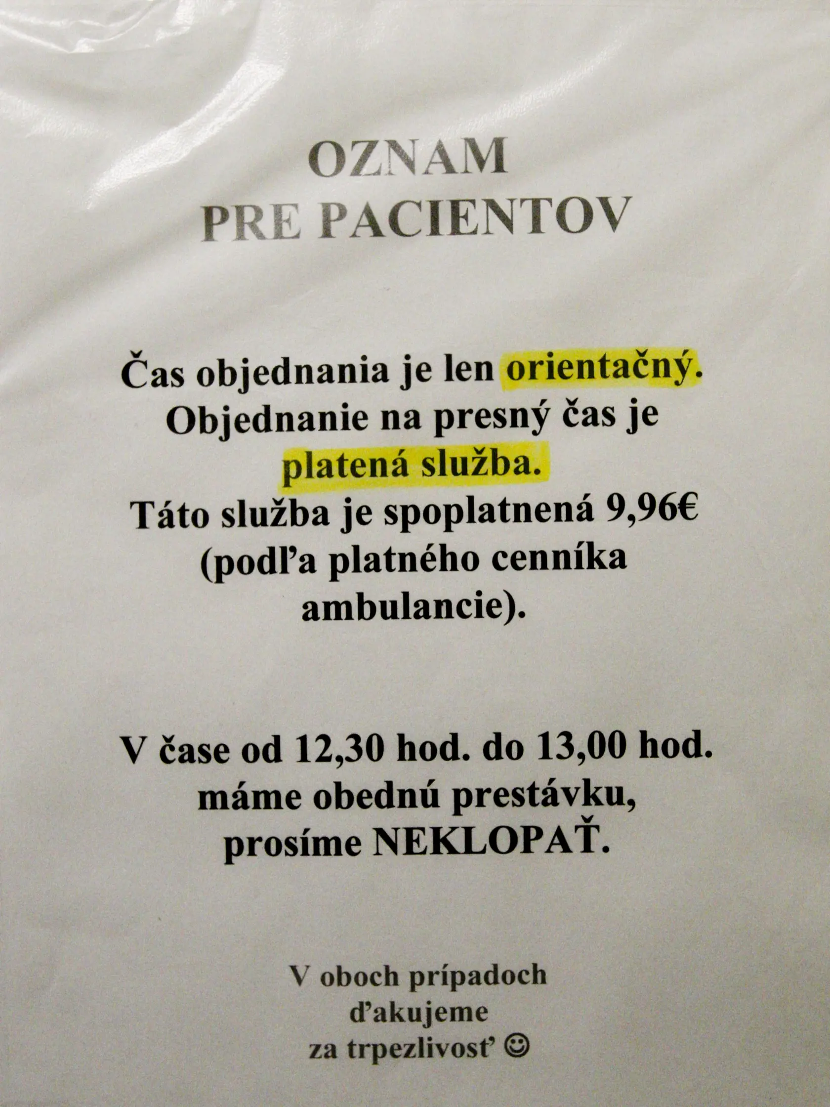 V minulosti sa za objednanie na konkrétny termín platilo, poplatok však zrušila Ficova vláda.