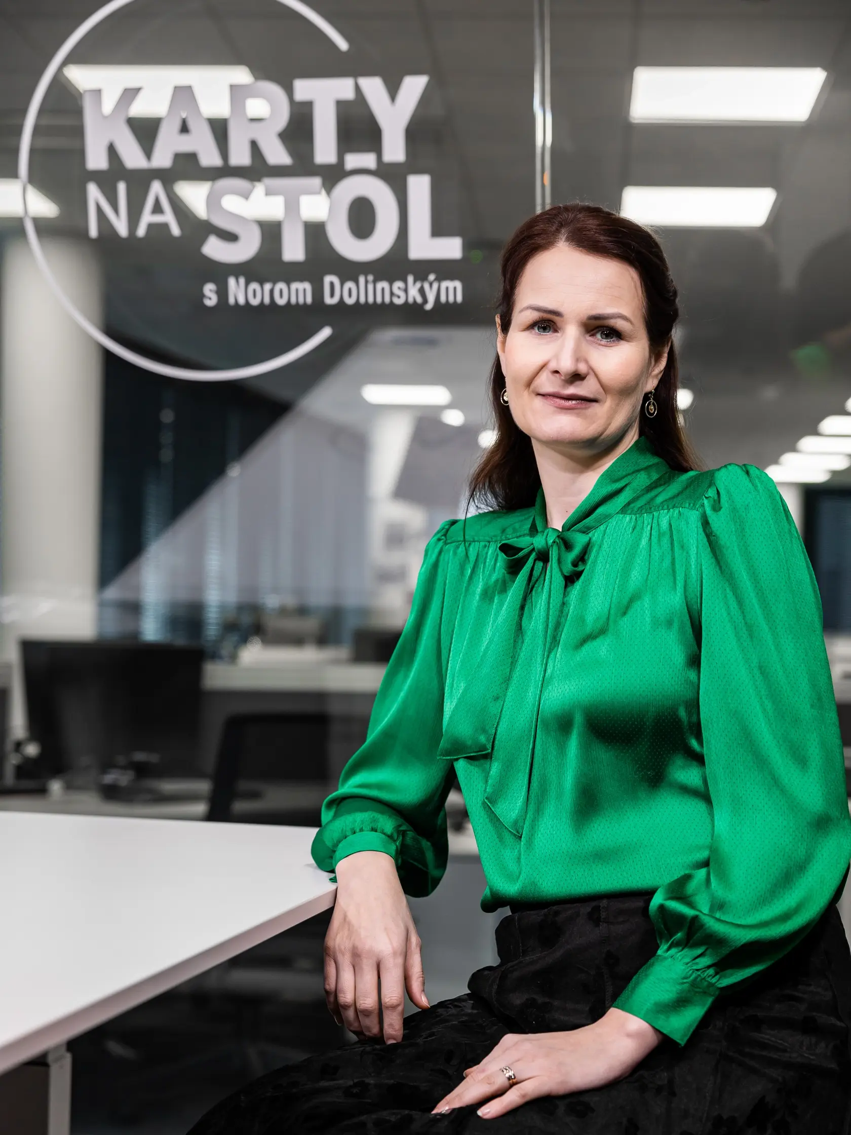 Diskusná relácia "Karty na stôl", ktorej hosťom bola Martina Bajo Holečková.