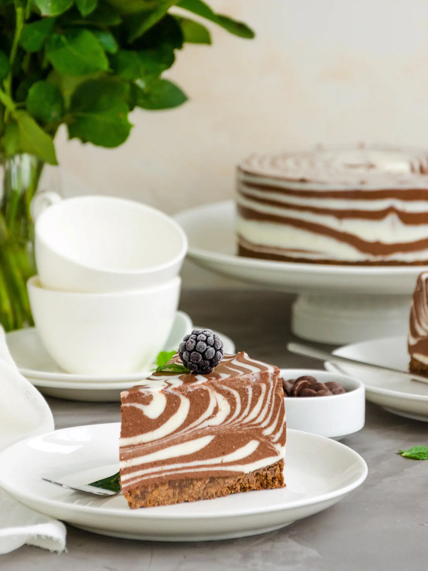 Cheesecake s farebnou plnkou