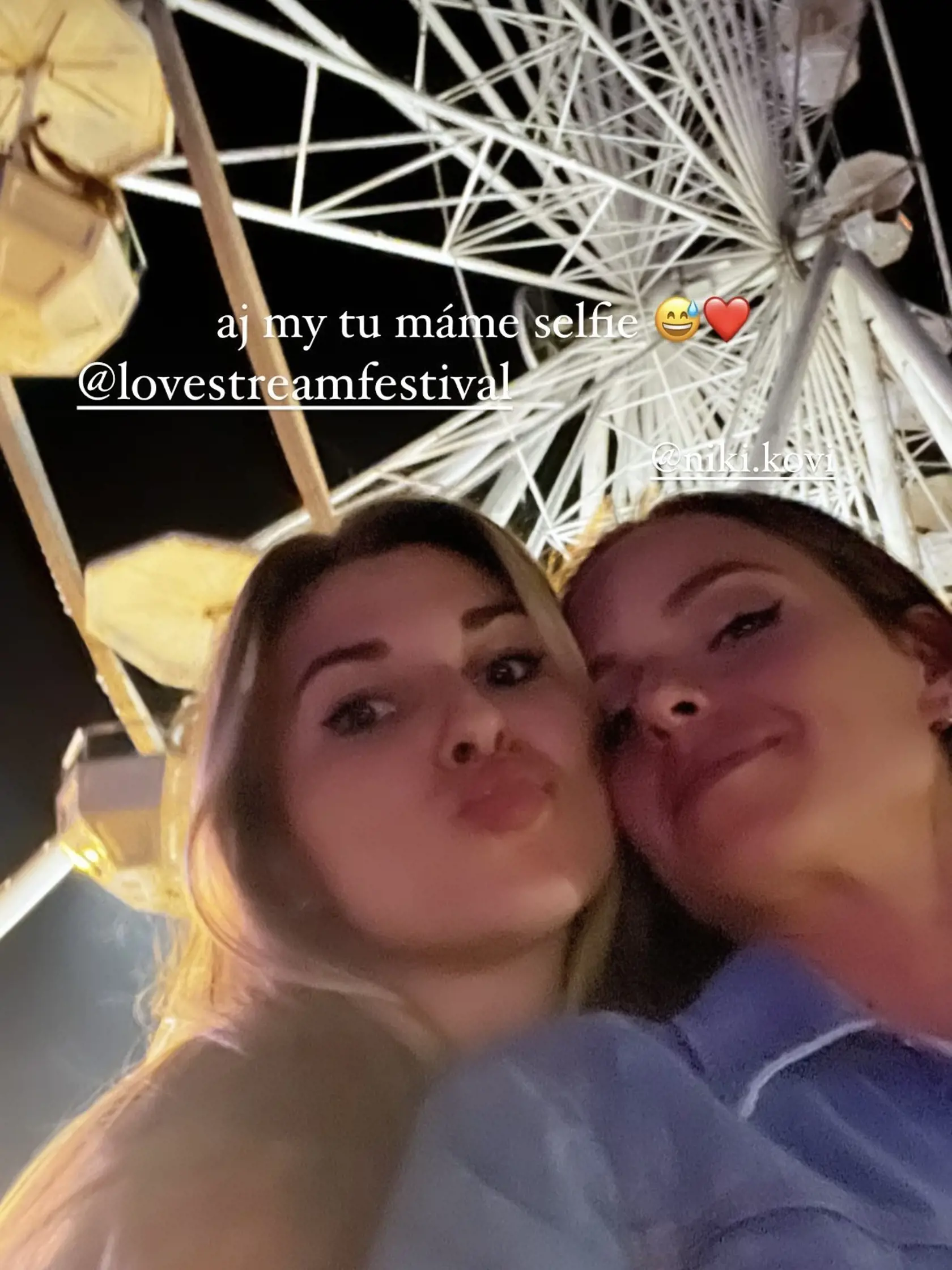 Nela Pocisková si užila večer na festivale.