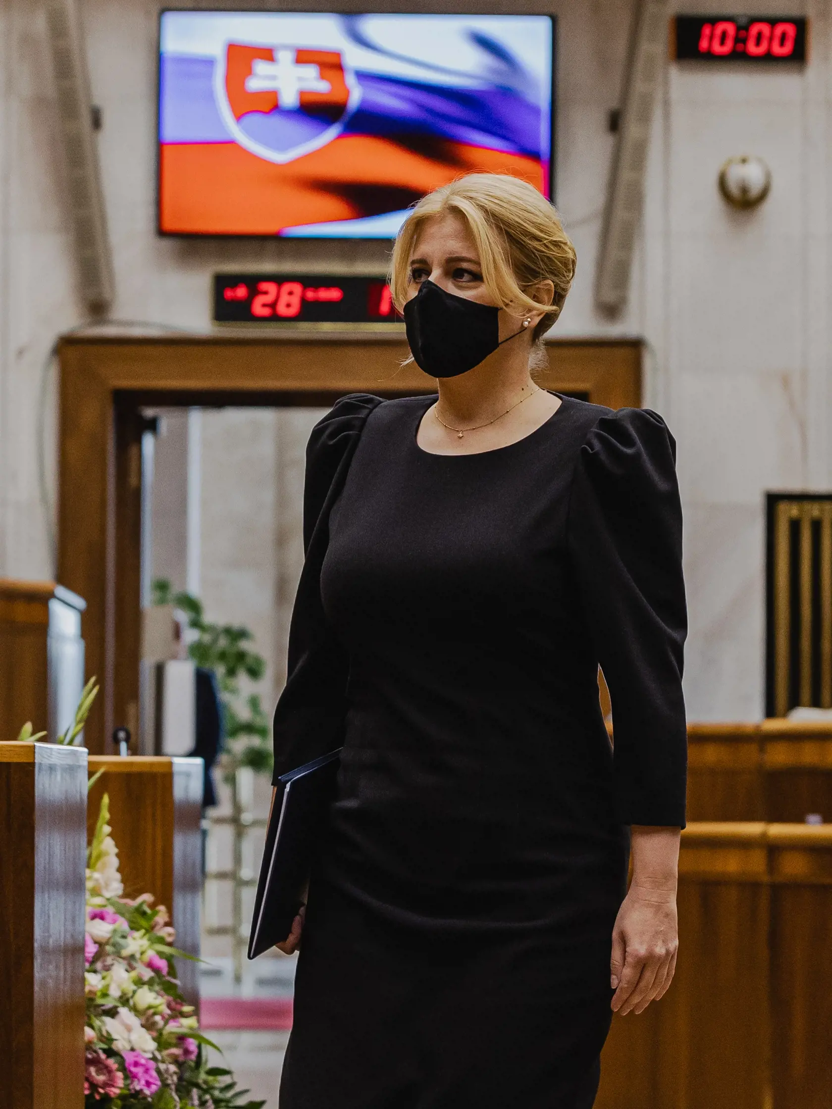 Prezidentka Slovenskej republiky Zuzana Čaputová vystúpila v Národnej rade Slovenskej republiky so Správou o stave republiky. Na snímke Prezidentka Slovenskej republiky Zuzana Čaputová.