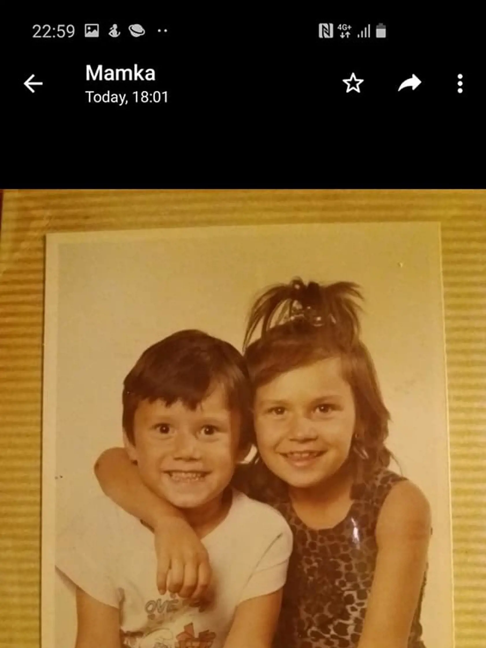 Zašo Hubáček so sestrou Silviou ako deti