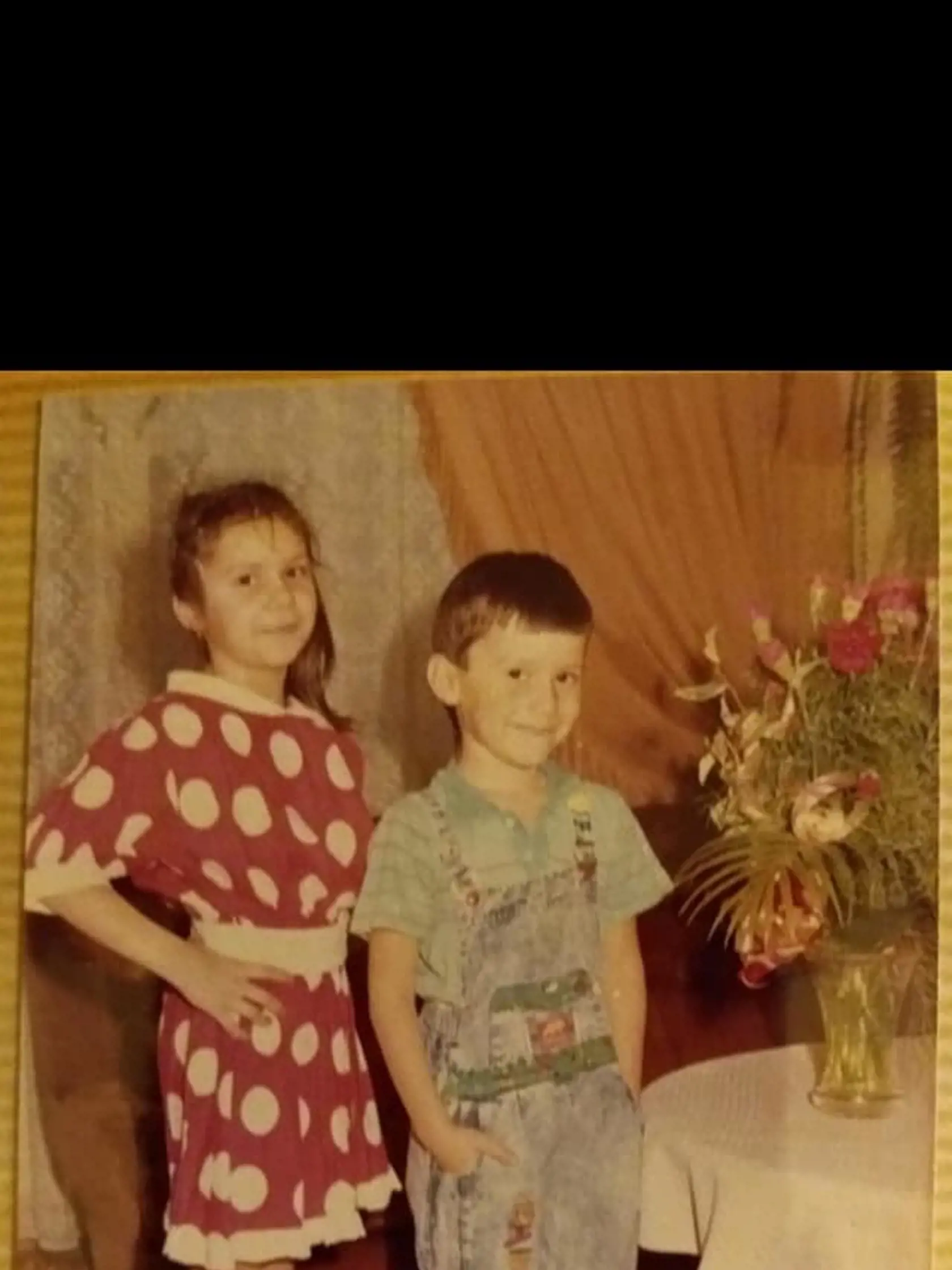 Zašo Hubáček so sestrou Silviou ako deti