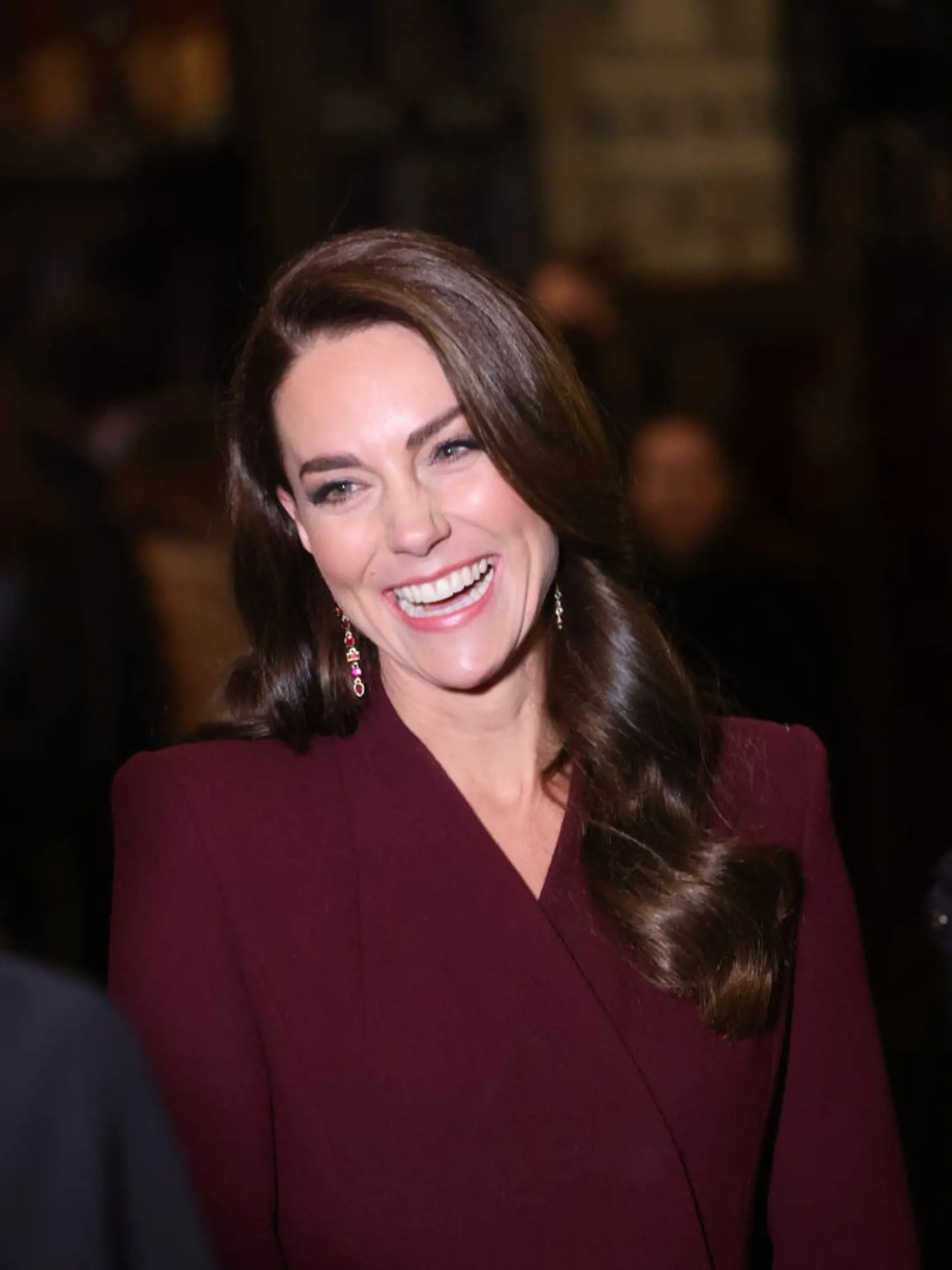 Princezná Kate počas celého večera rozdávala úsmevy.