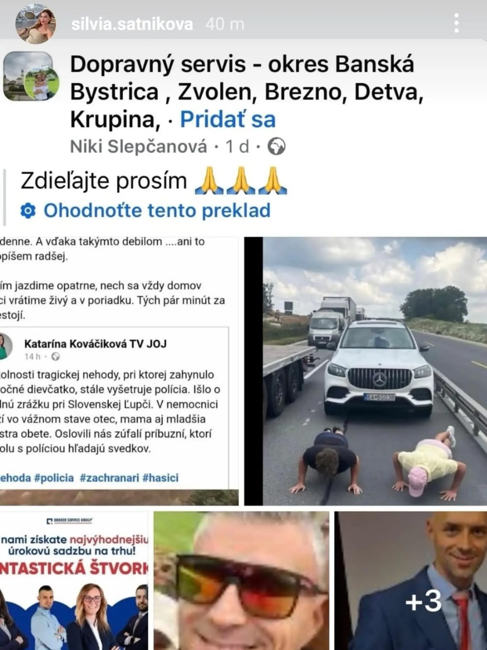 Silvia, Borisova nádejná svokra, zverejnila na sociálnej sieti statusy, v ktorých potvrdila, že malá Sofinka a jej mama sú ich rodina.